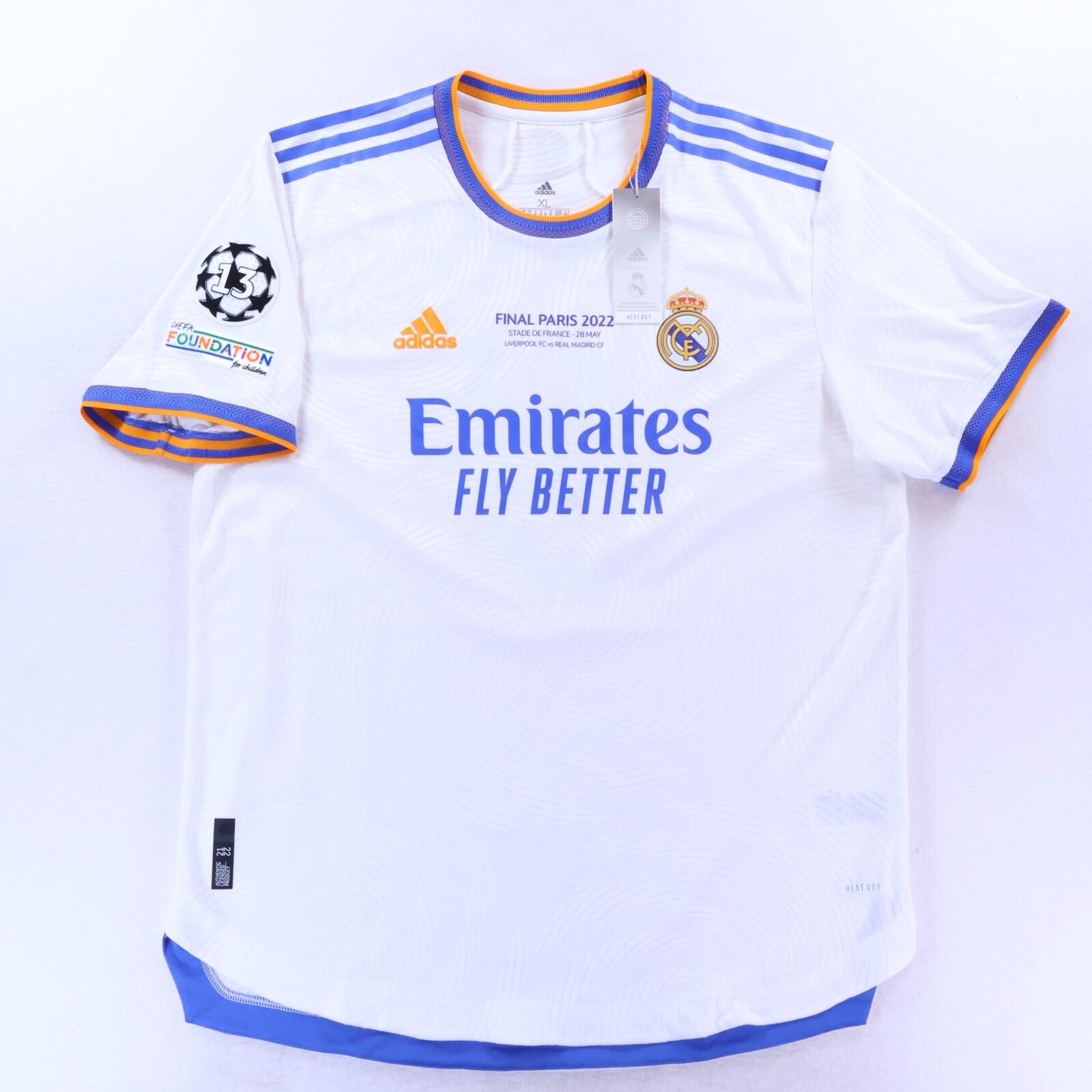 NWT* Real Madrid Benzema #9 2021/22 Home Shirt - XL