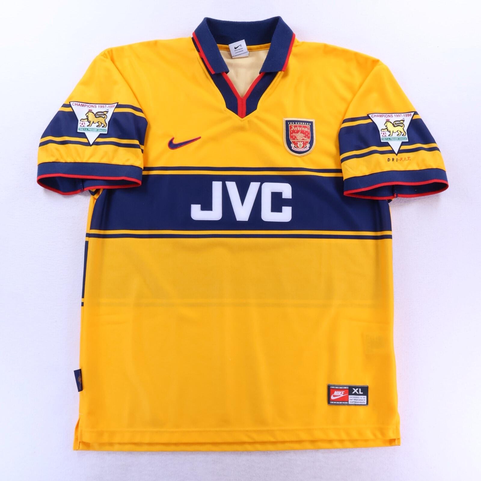 Arsenal Bergkamp #10 1997/99 Away Shirt - XL