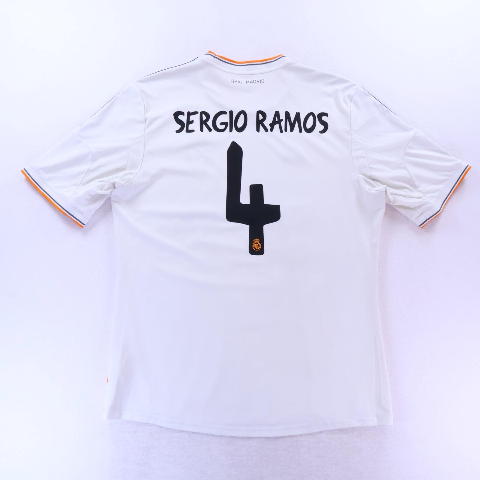 Real Madrid Sergio Ramos #4 2013/14 Home Shirt - XL