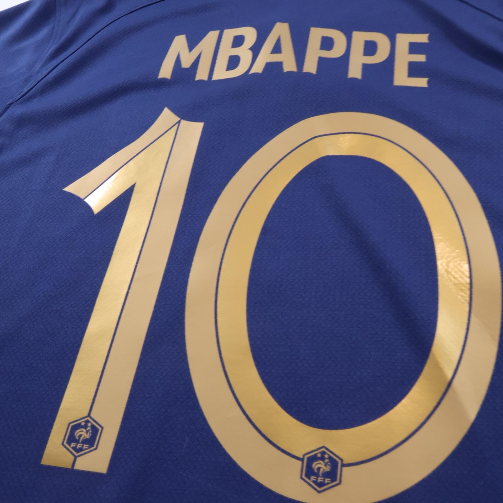 *MINT* France MbappÃ© #10 2022/23 Home Shirt - Player Issue - M
