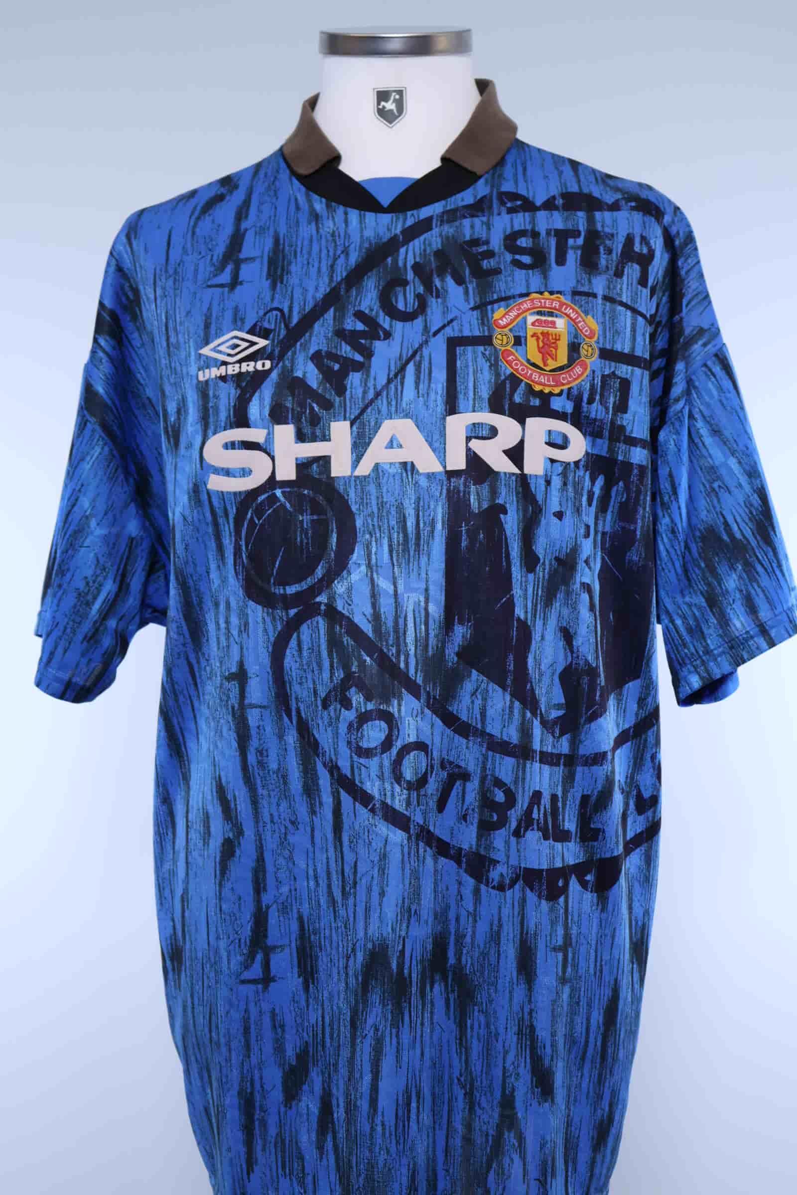 1992/93 - MANCHESTER UNITED - CANTONA - #7 - AWAY SHIRT - XL