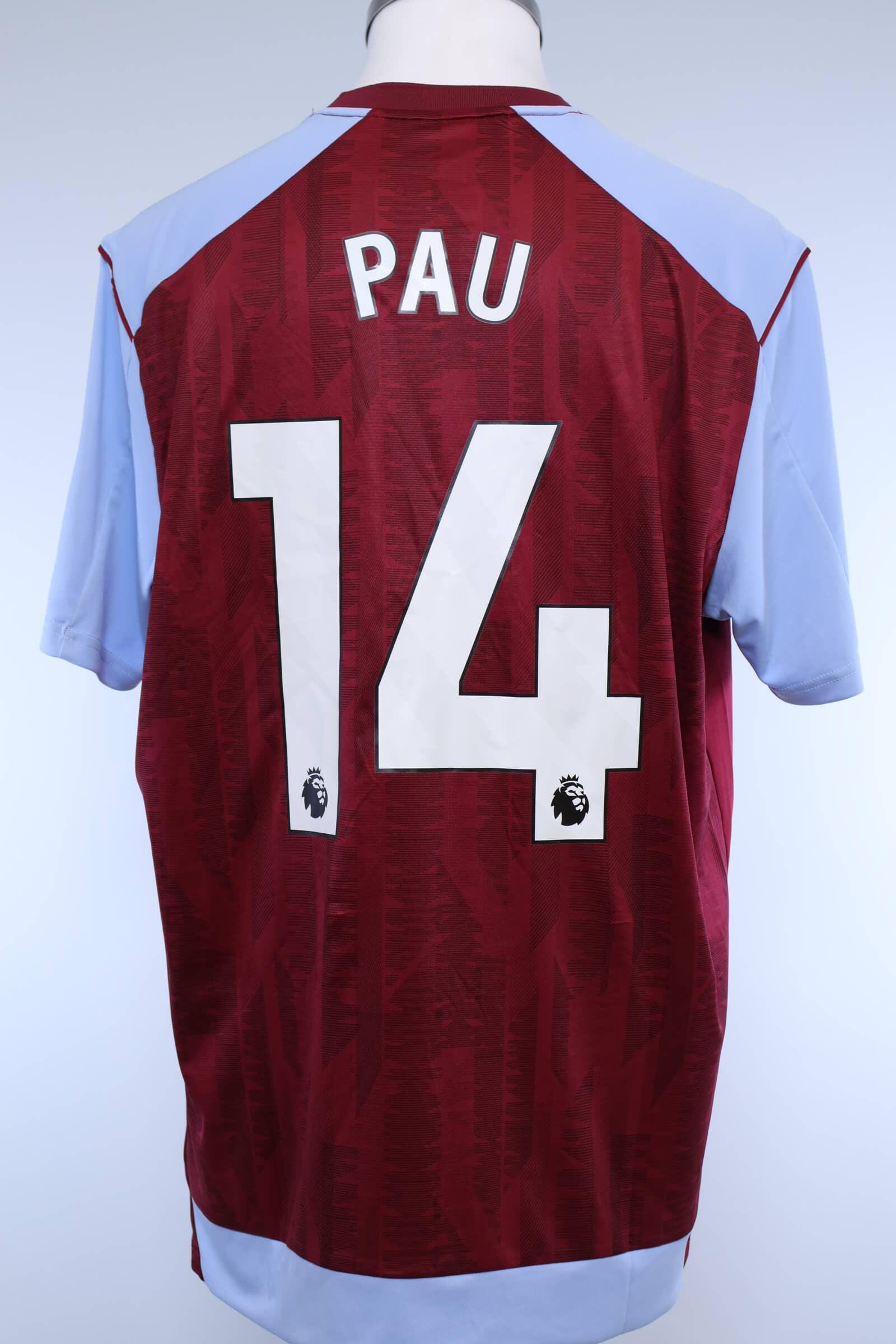 Aston Villa 23/24 ユニフォーム PAU 14 パウトーレス 2023/24 - ASTON VILLA - PAU - #14 - HOME SHIRT - XL