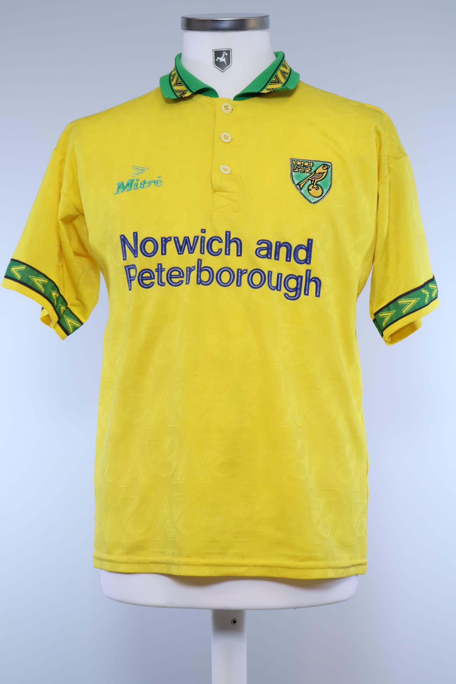 Norwich City F.C 1994/96 Home Shirt - SAuthentic Original Football Shirt