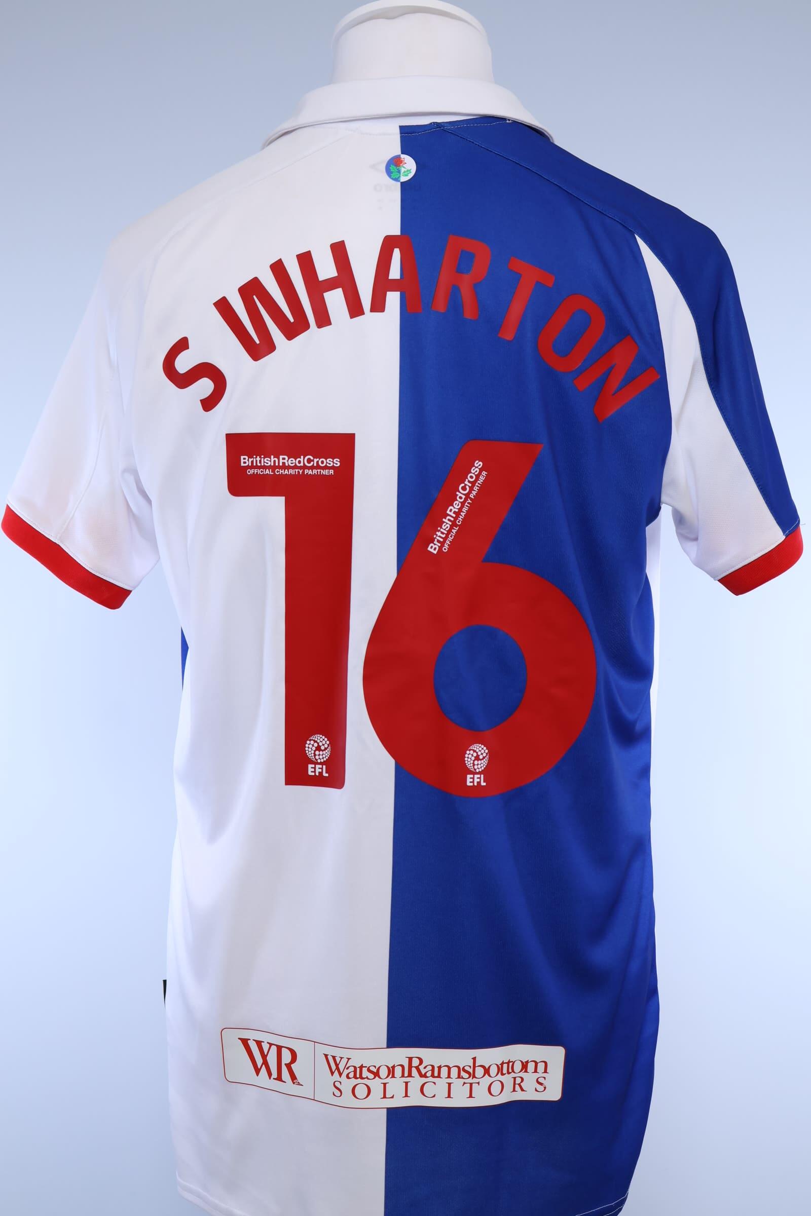 Blackburn Rovers 2020/21 S. Wharton #16 Home Shirt - MAuthentic Original Football Shirt
