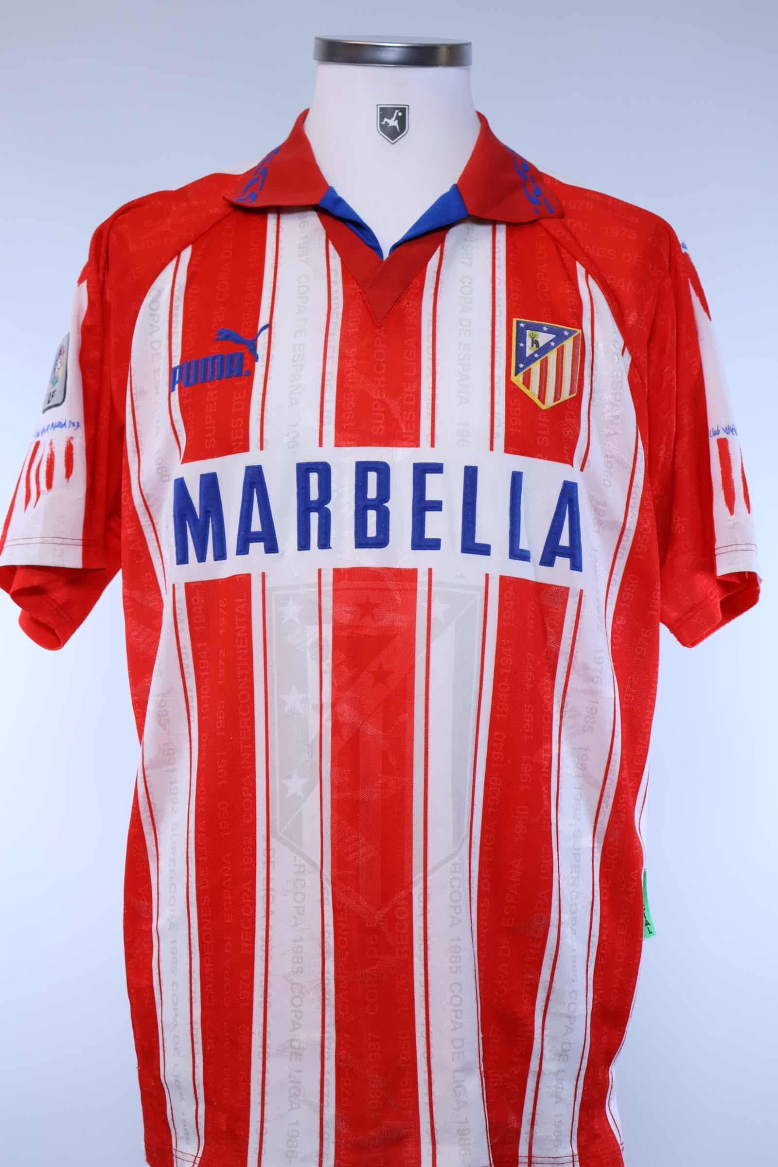 Atlético De Madrid 1995/96 Home Shirt - L Authentic Original Football Shirt