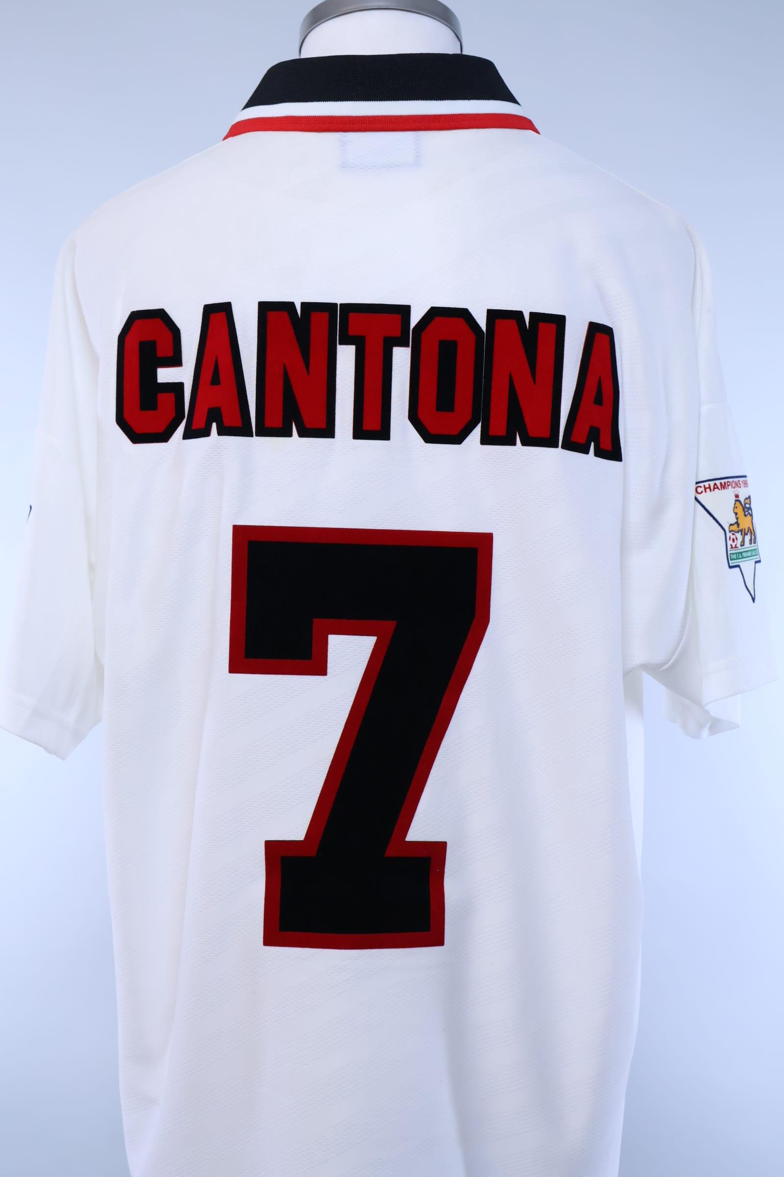 1996/97 - MANCHESTER UNITED - CANTONA - #7 - AWAY SHIRT - XL