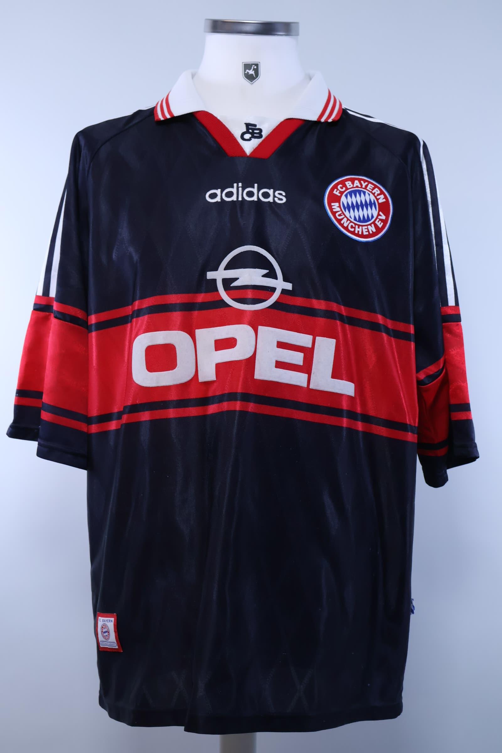 95-97 バイエルン  Scholl 7 ショル OPEL XL 1997/98 - BAYERN MUNICH - SCHOLL - #7 - AWAY SHIRT - XL