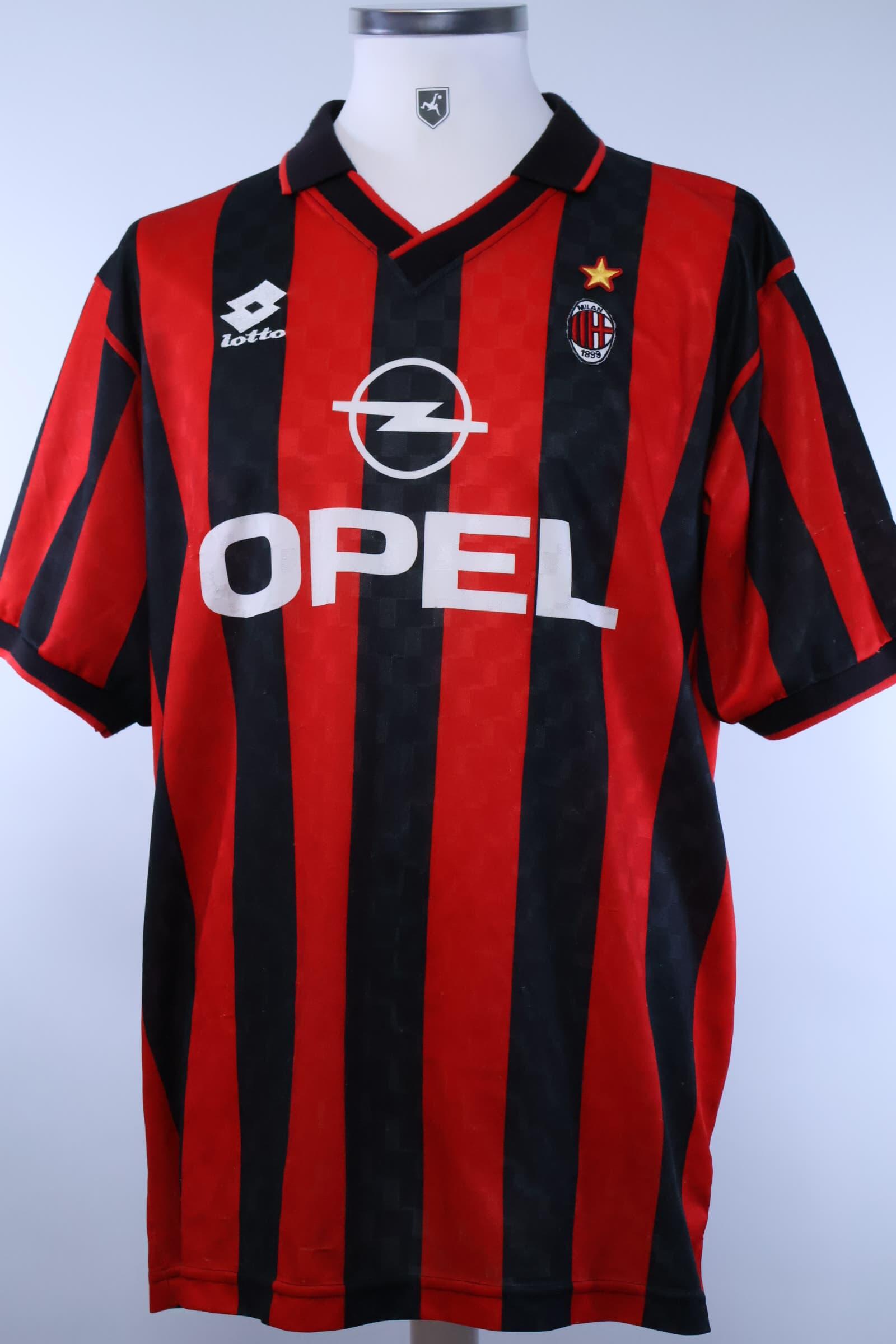 Maillot manches longues AC Milan 1994 - 1995 Home Football Lotto taille S