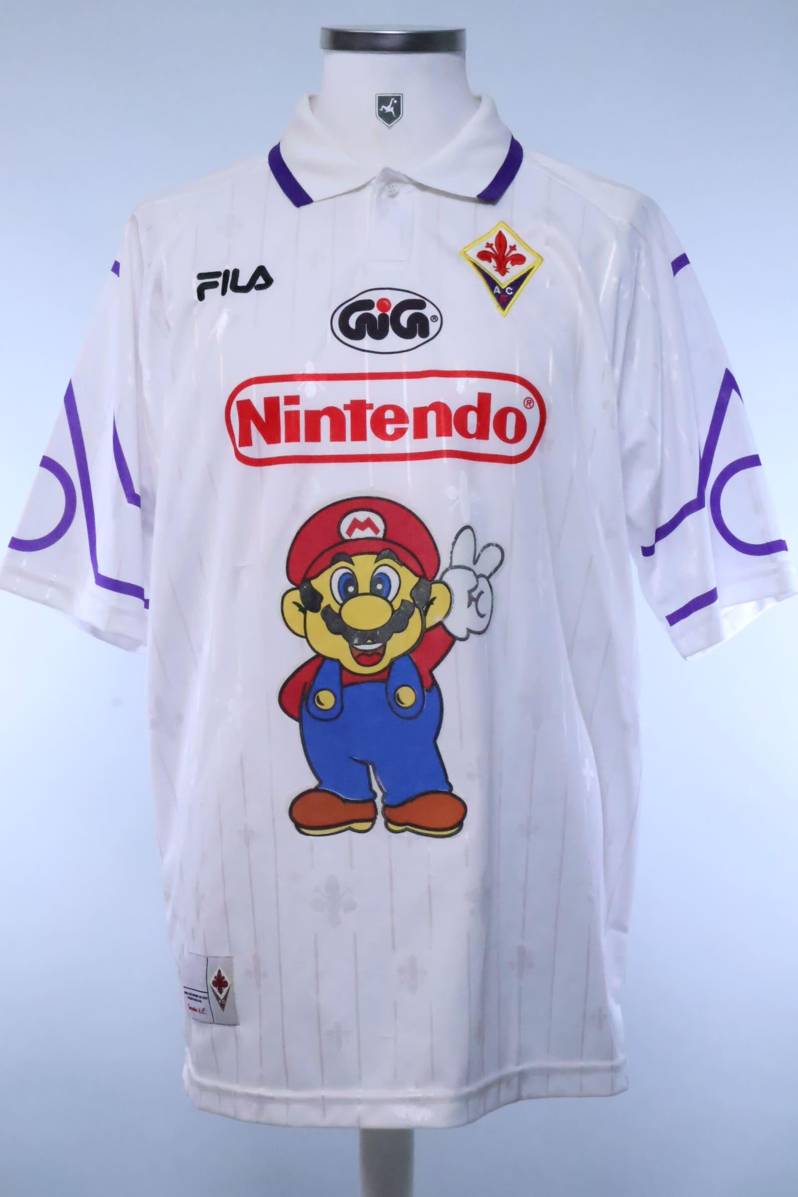 mario bros fiorentina 97 98 shirt