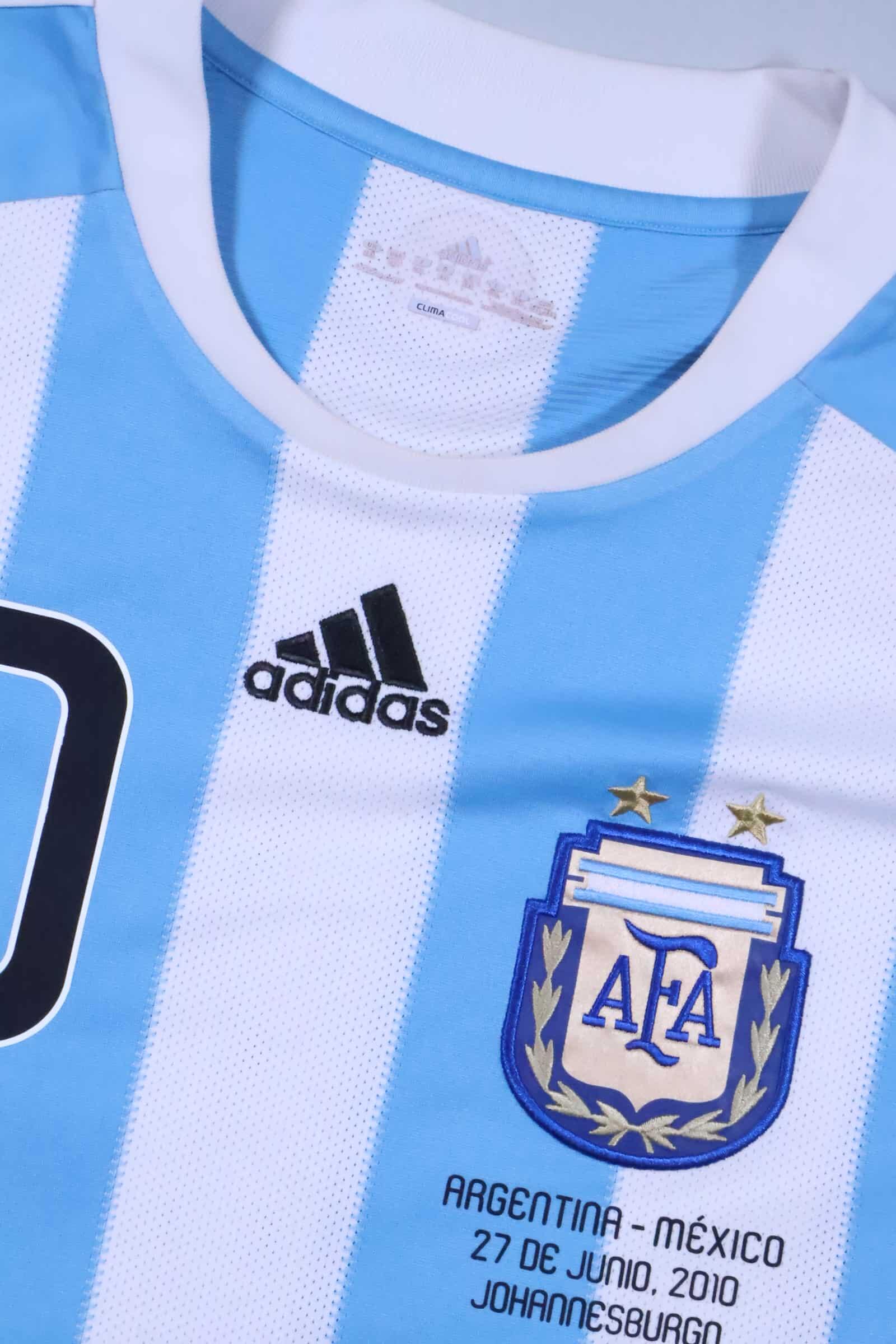 2010/11 - ARGENTINA - MESSI - #10 - HOME SHIRT - XXL