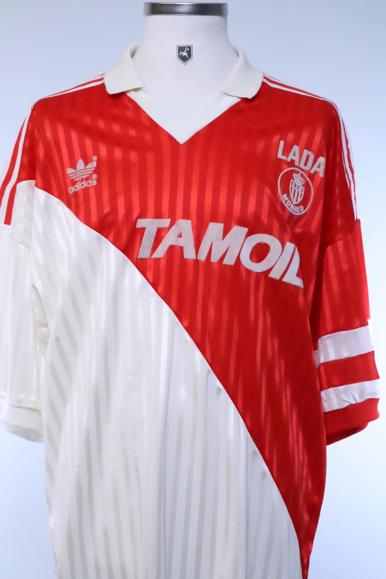As Monaco 1991/92 Home Shirt - XLAuthentic Original Football Shirt