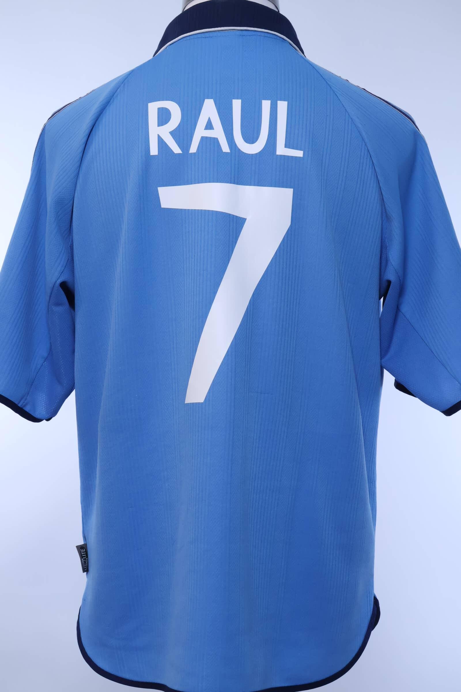 Real Madrid 1999/00 Raul #7 Away Shirt - M- FRONT