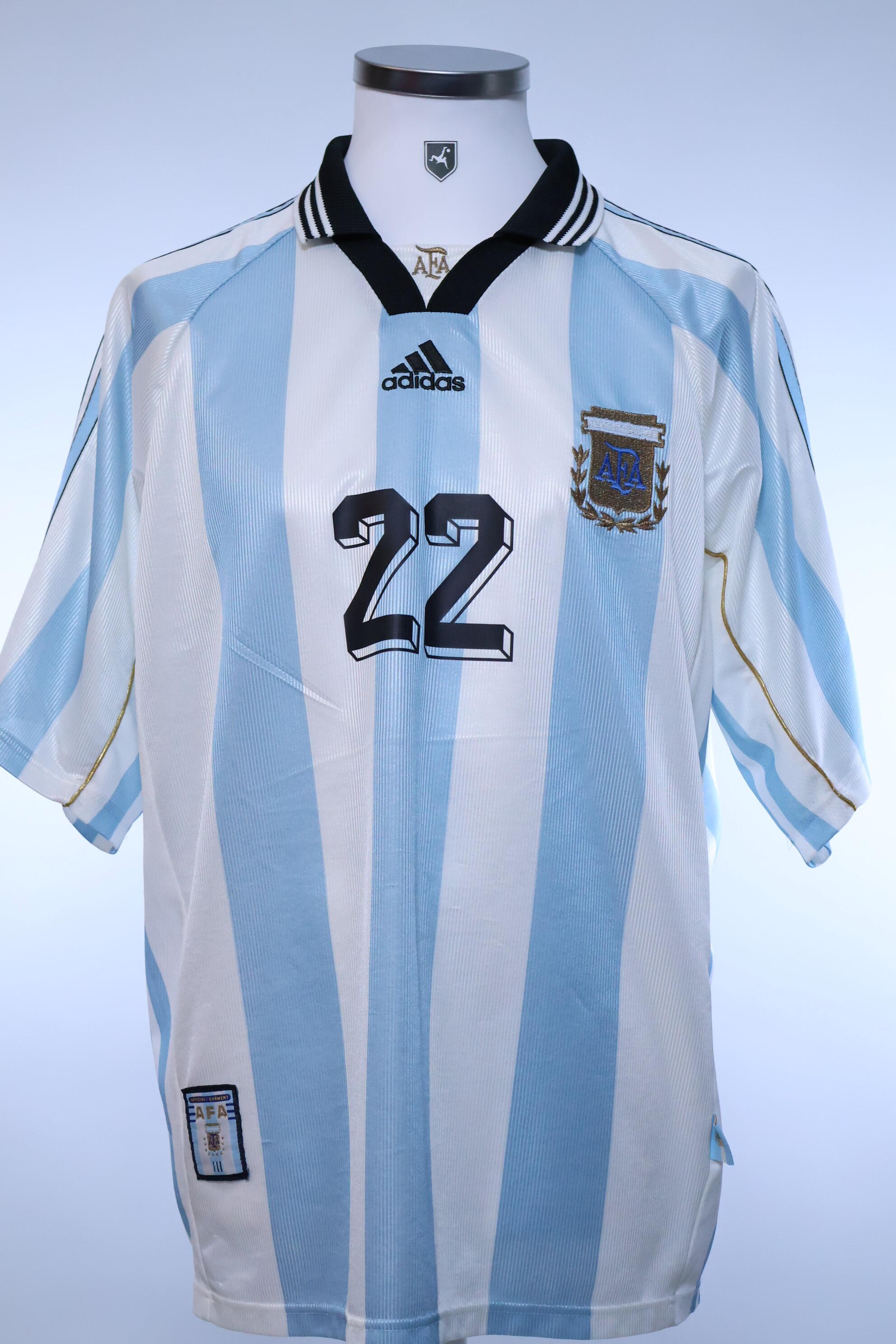 Argentina Zanetti #22 1998/99 Home Shirt - XL