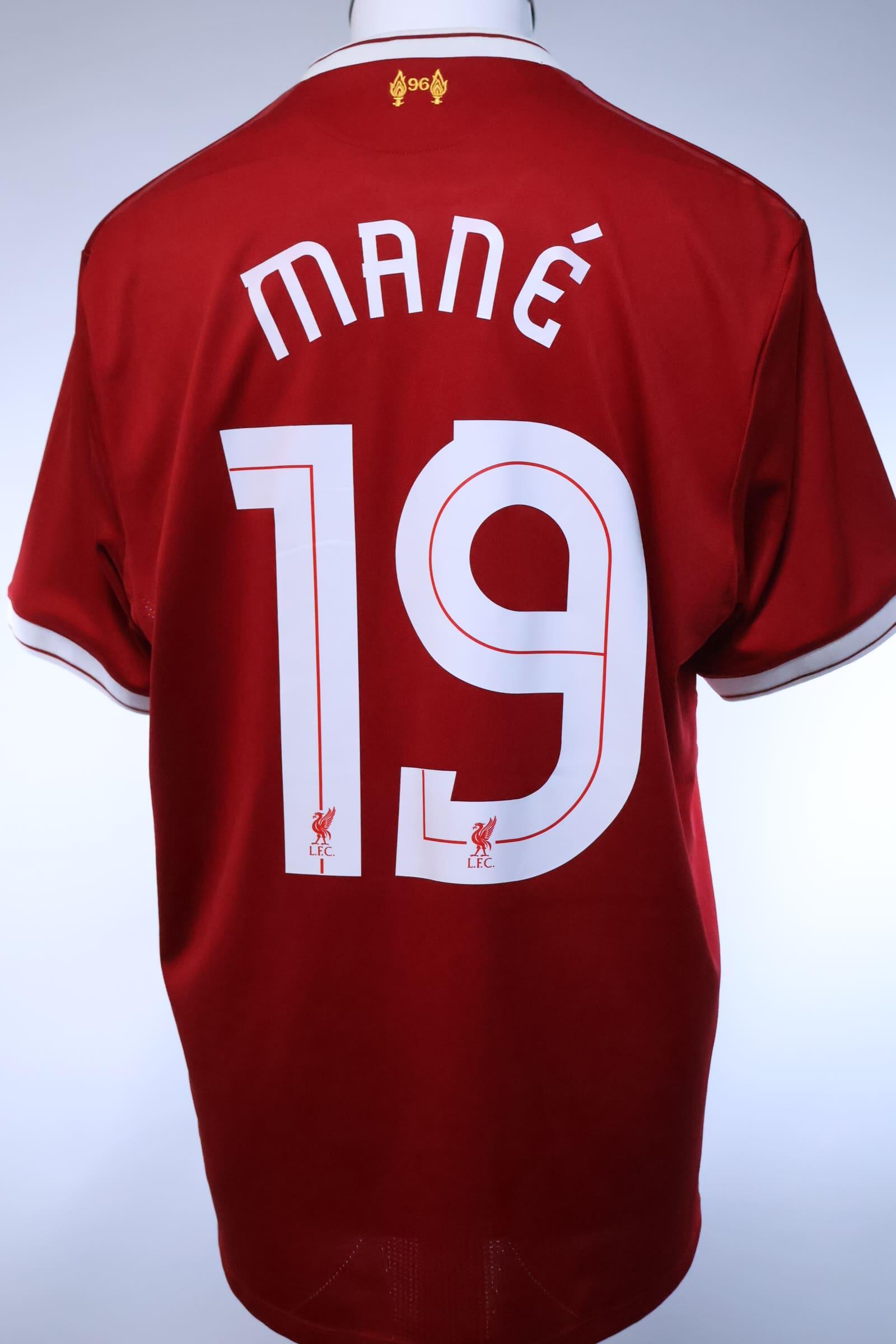 Liverpool F.C Mané #19 2017/18 Home Shirt - 125Th Anniversary - L