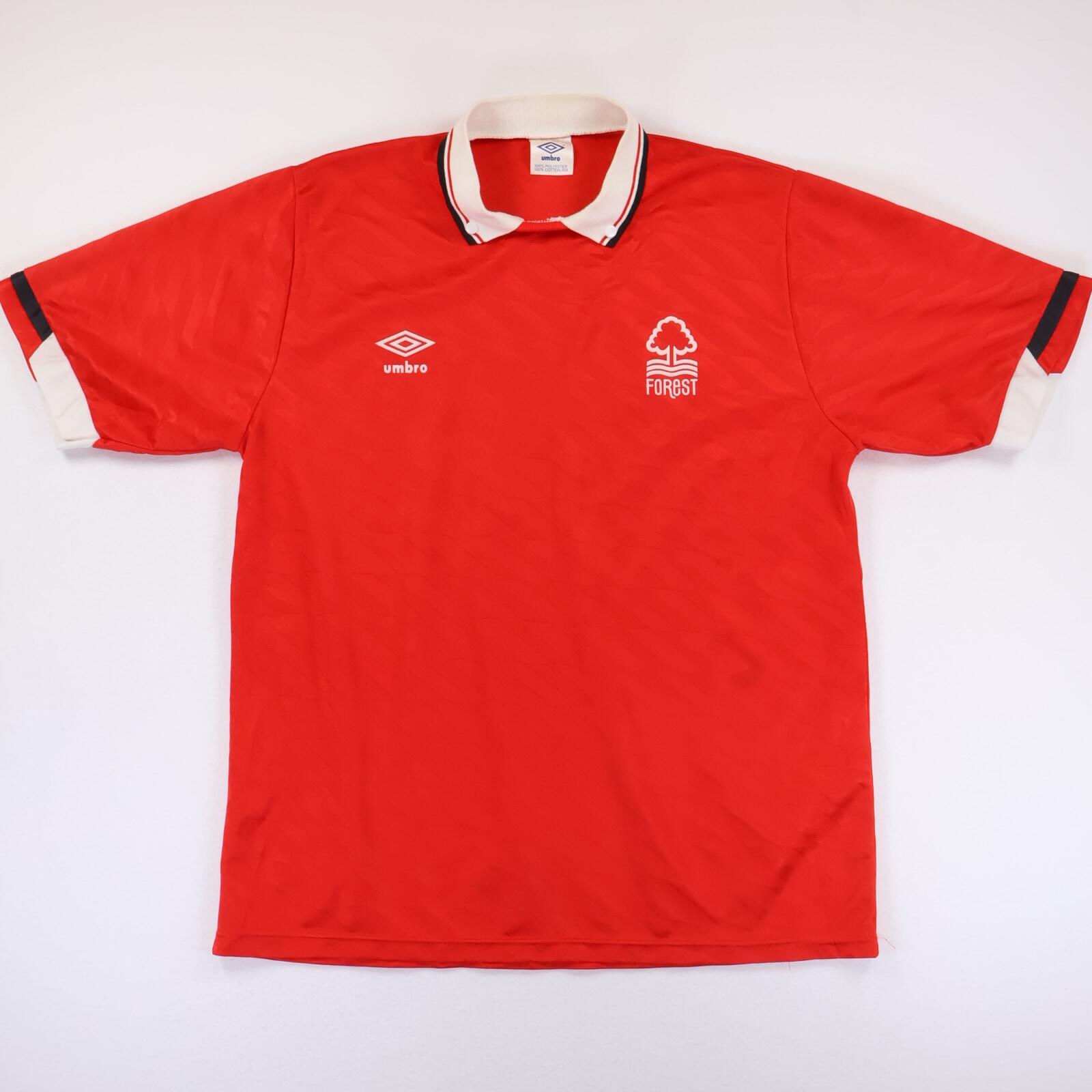 希少 UMBRO Nottingham Forest プルオーバー シャツ Nottingham Forest 1990/92 Home Shirt - L