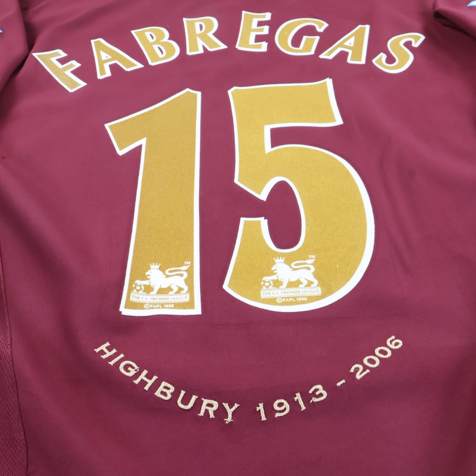 Arsenal Fabregas #15 2005/06 Home Shirt - L