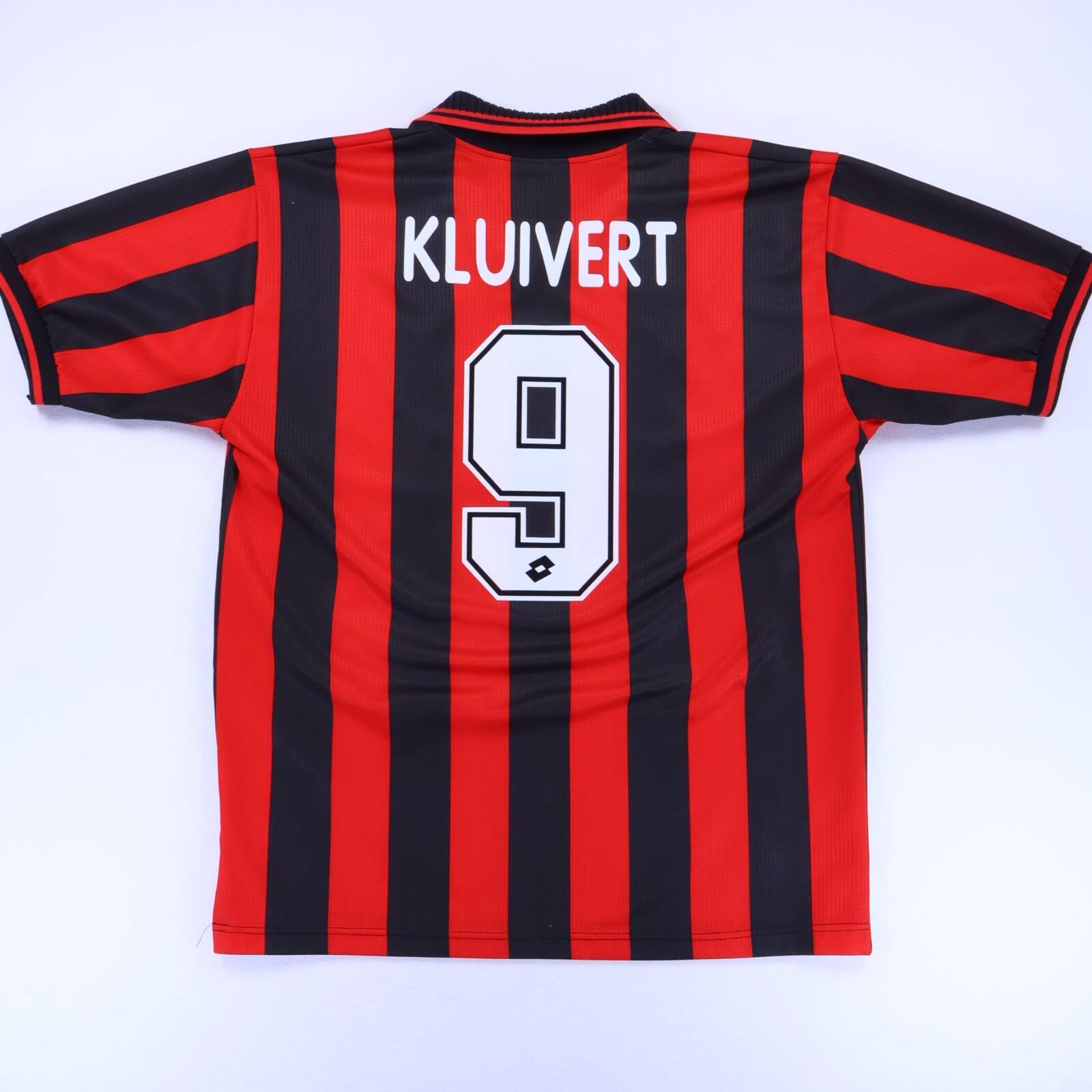 Ac Milan Kluivert #9 1997/98 Home Shirt - XL