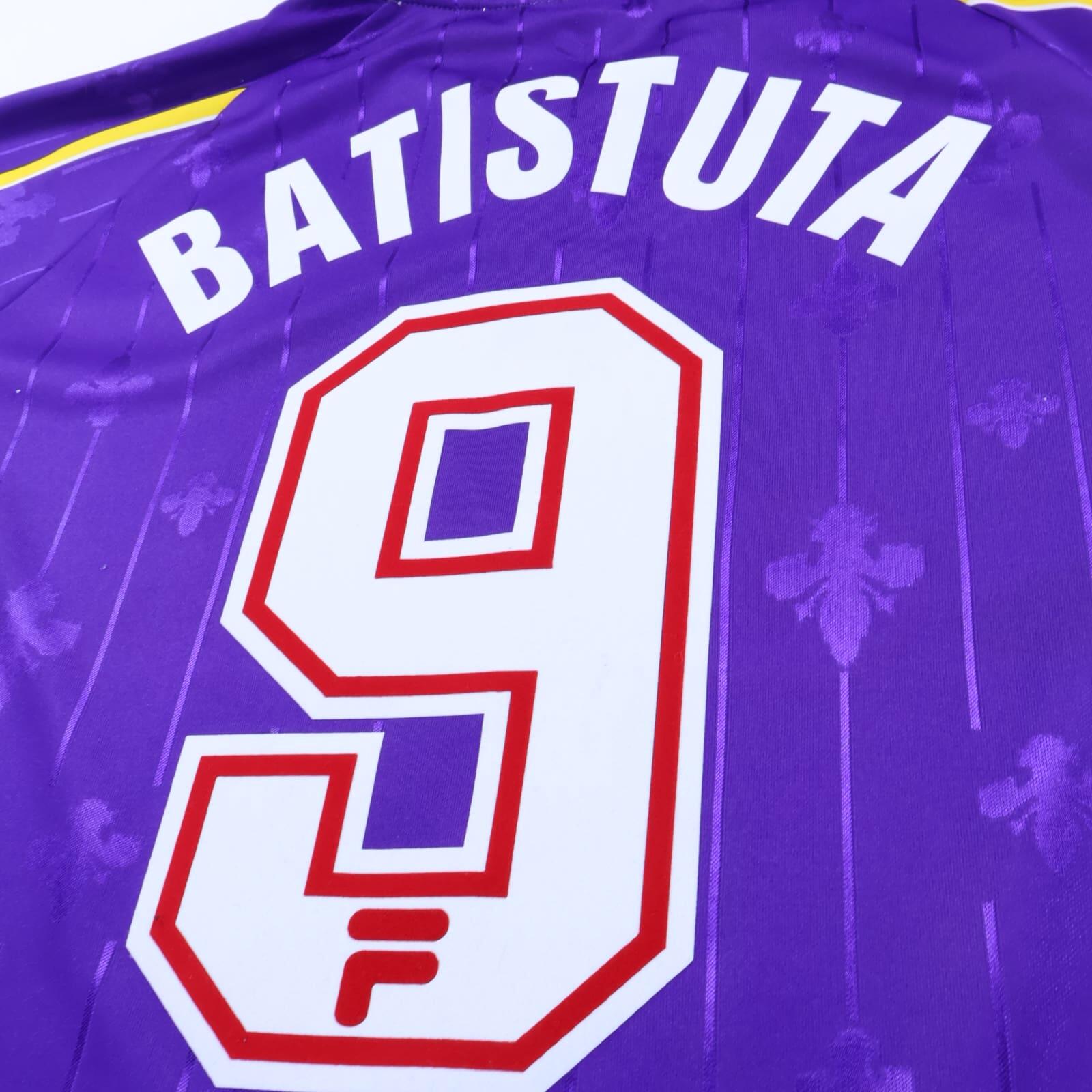 Fiorentina Batistuta #9 1997/98 Home Shirt - L
