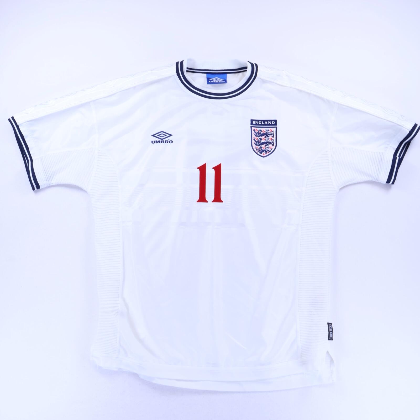 England Mcmanaman #11 1999/01 Home Shirt - XL