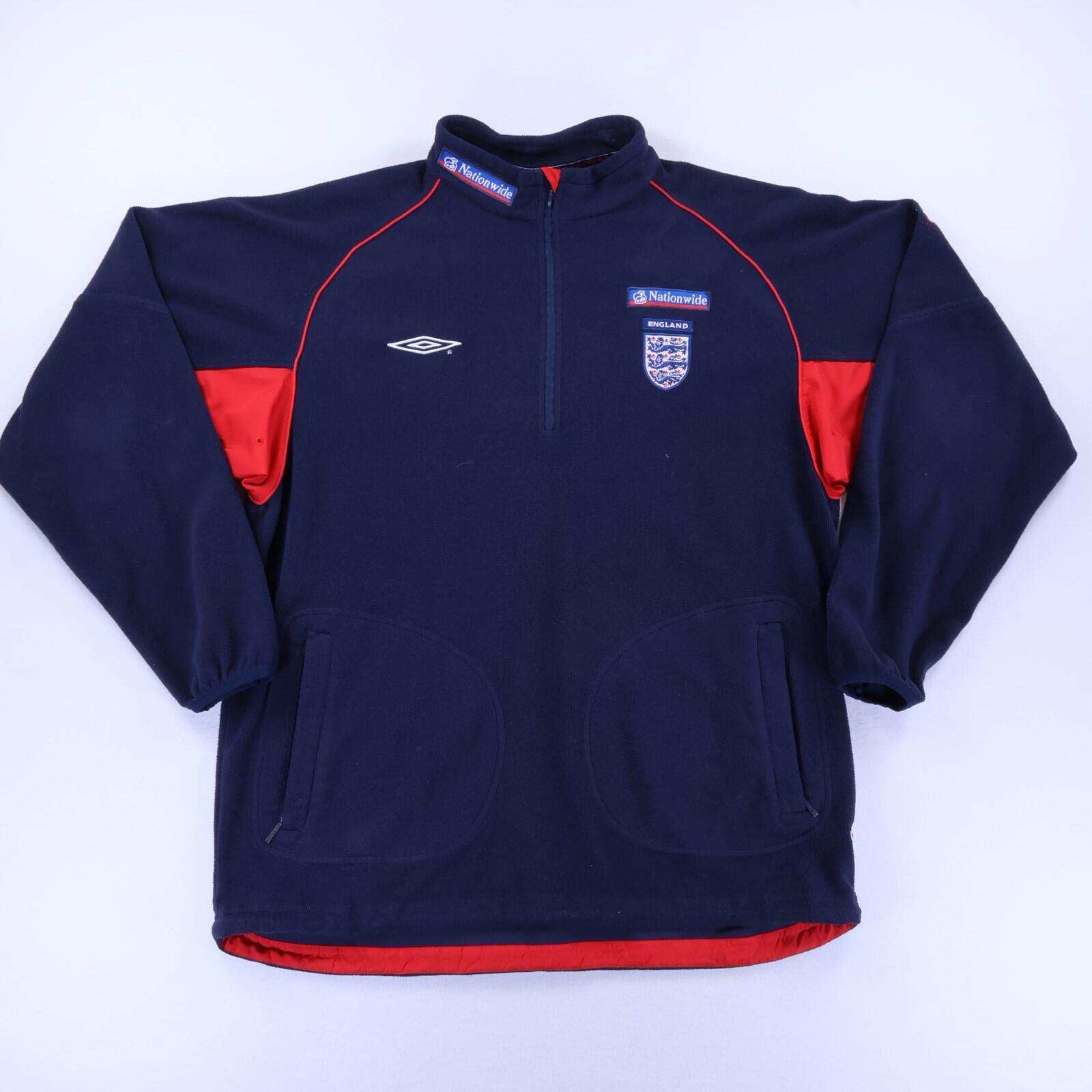 England 2002/03 1/4 Zip Fleece - L
