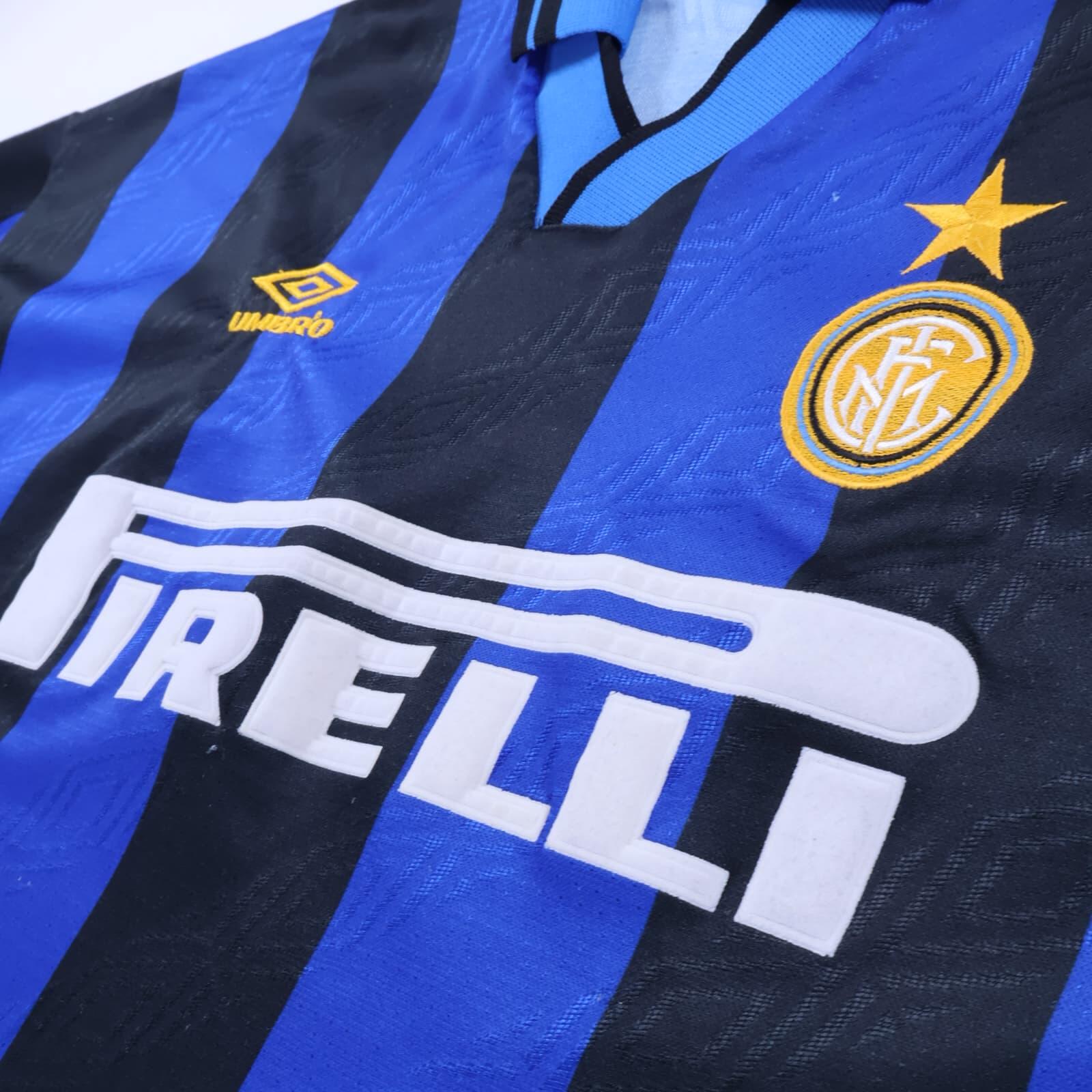 Inter Milan R.Carlos #6 1995/96 Home Shirt - XL