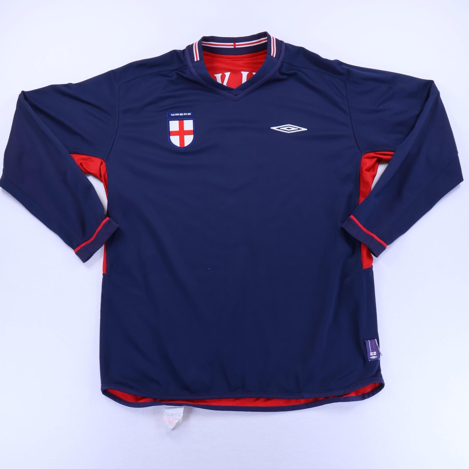 ウェア England Away 2004 #7 Beckham Reversible England Beckham #7 2002/04 Away Shirt - Reversible - XL