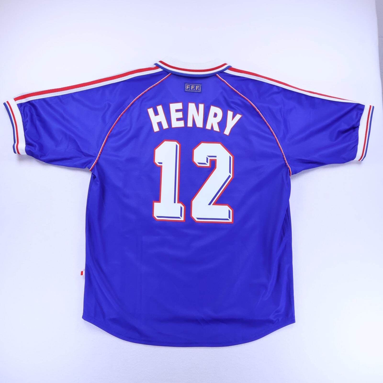 France Henry #12 1998/00 Home Shirt - L