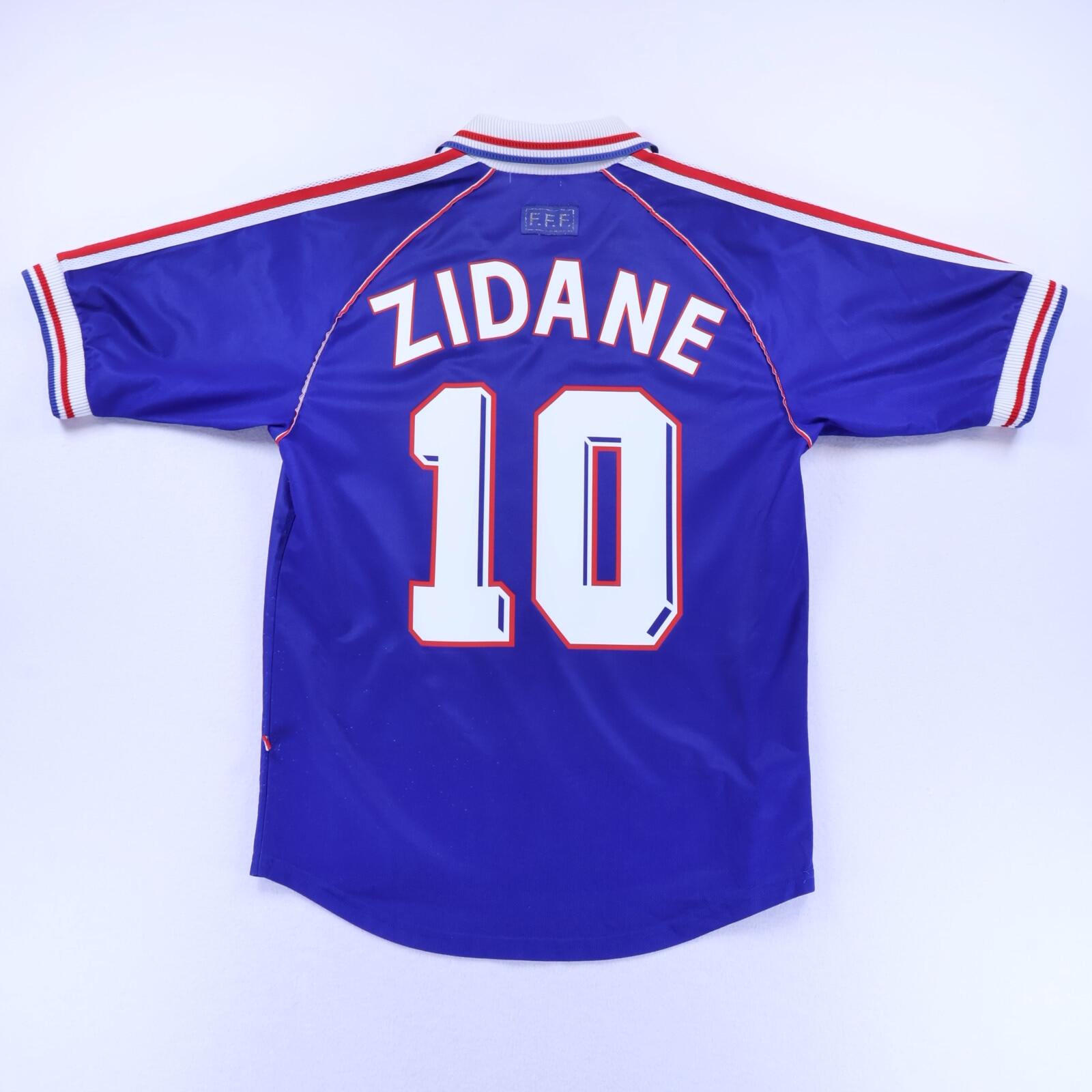 France Zidane #10 1998/00 Home Shirt - M