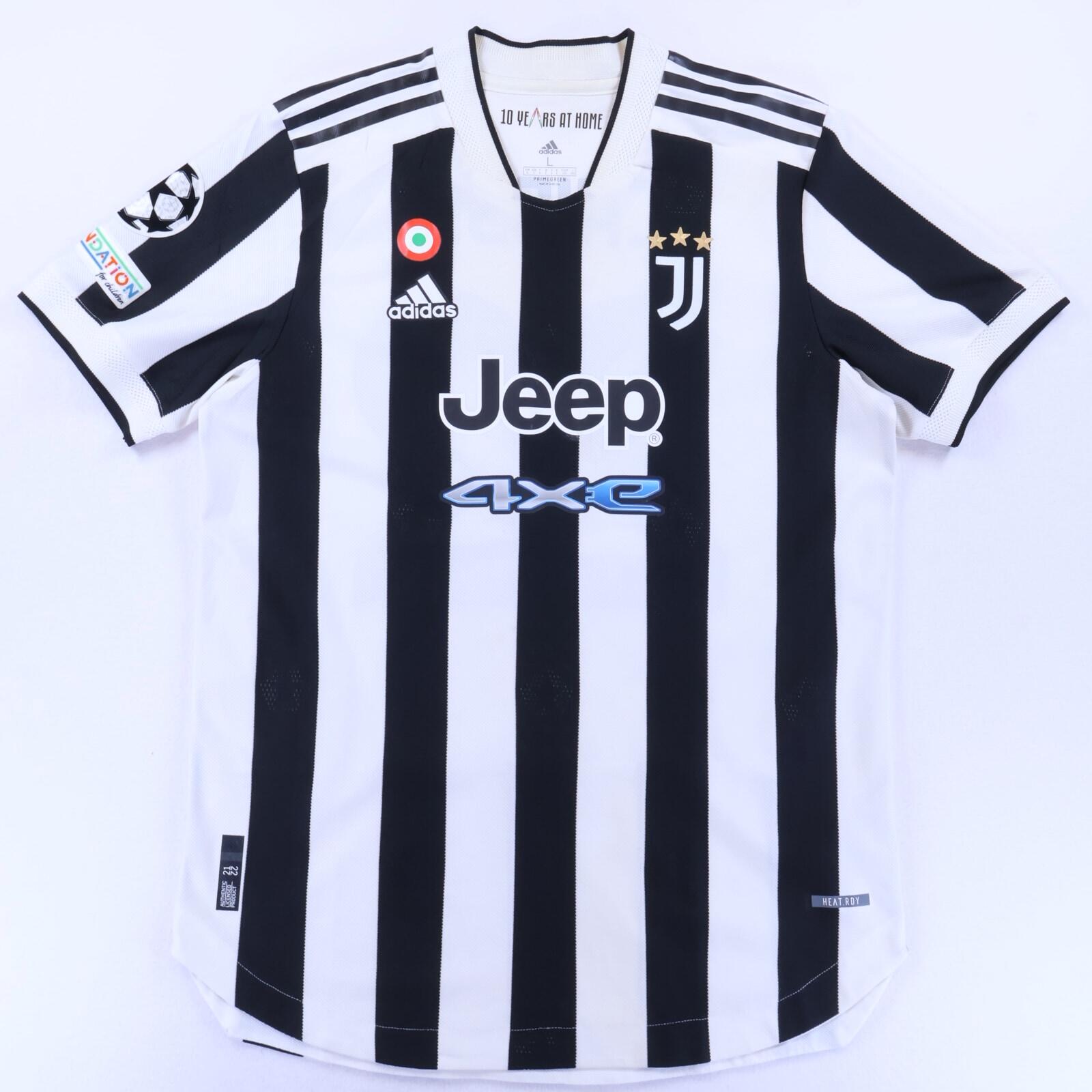 Juventus Chiesa #22 2021/22 Home Shirt - Player Issue - L