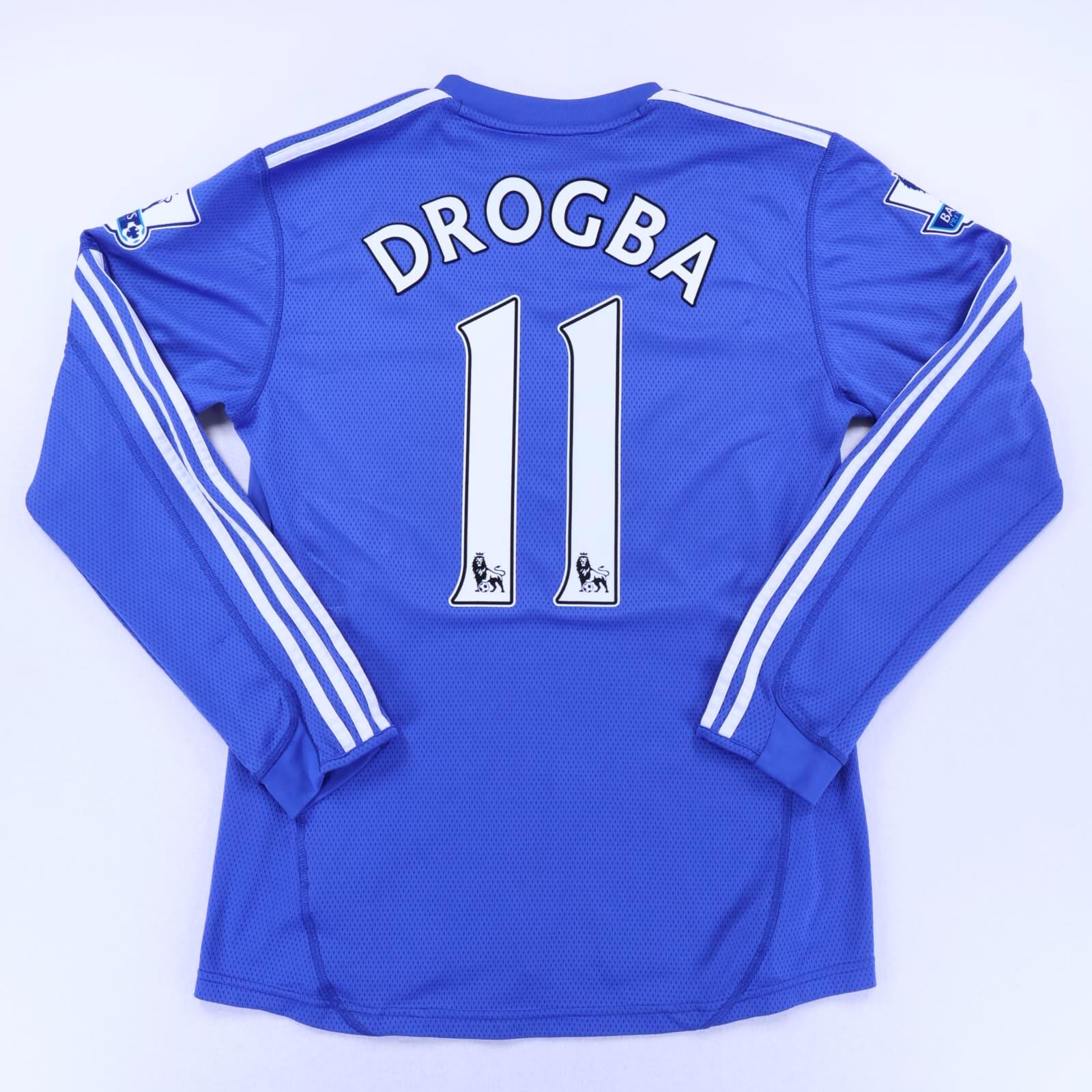 Chelsea Drogba #11 2009/10 Home Shirt - M