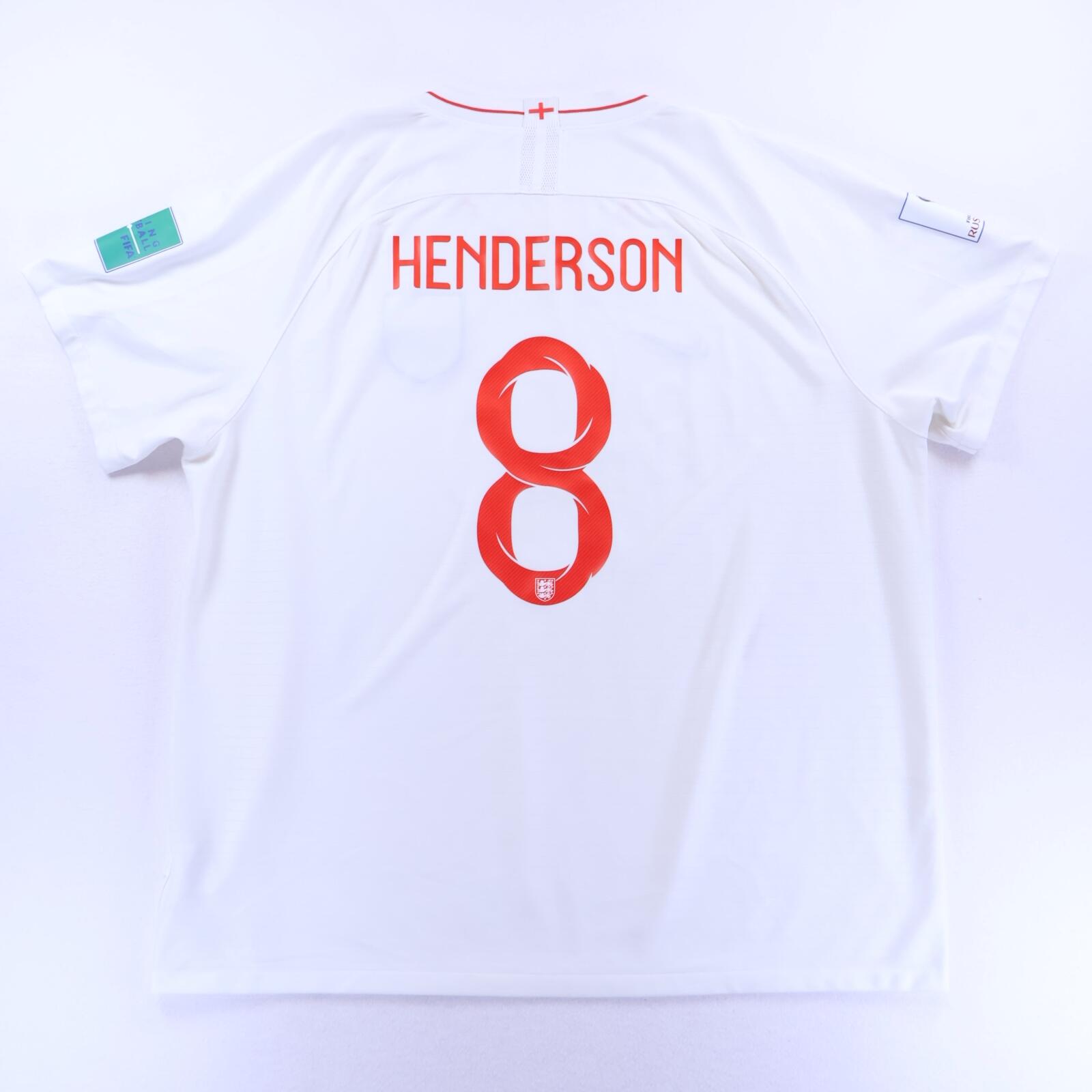 England Henderson #8 2018/19 Home Shirt - XXL- FRONT