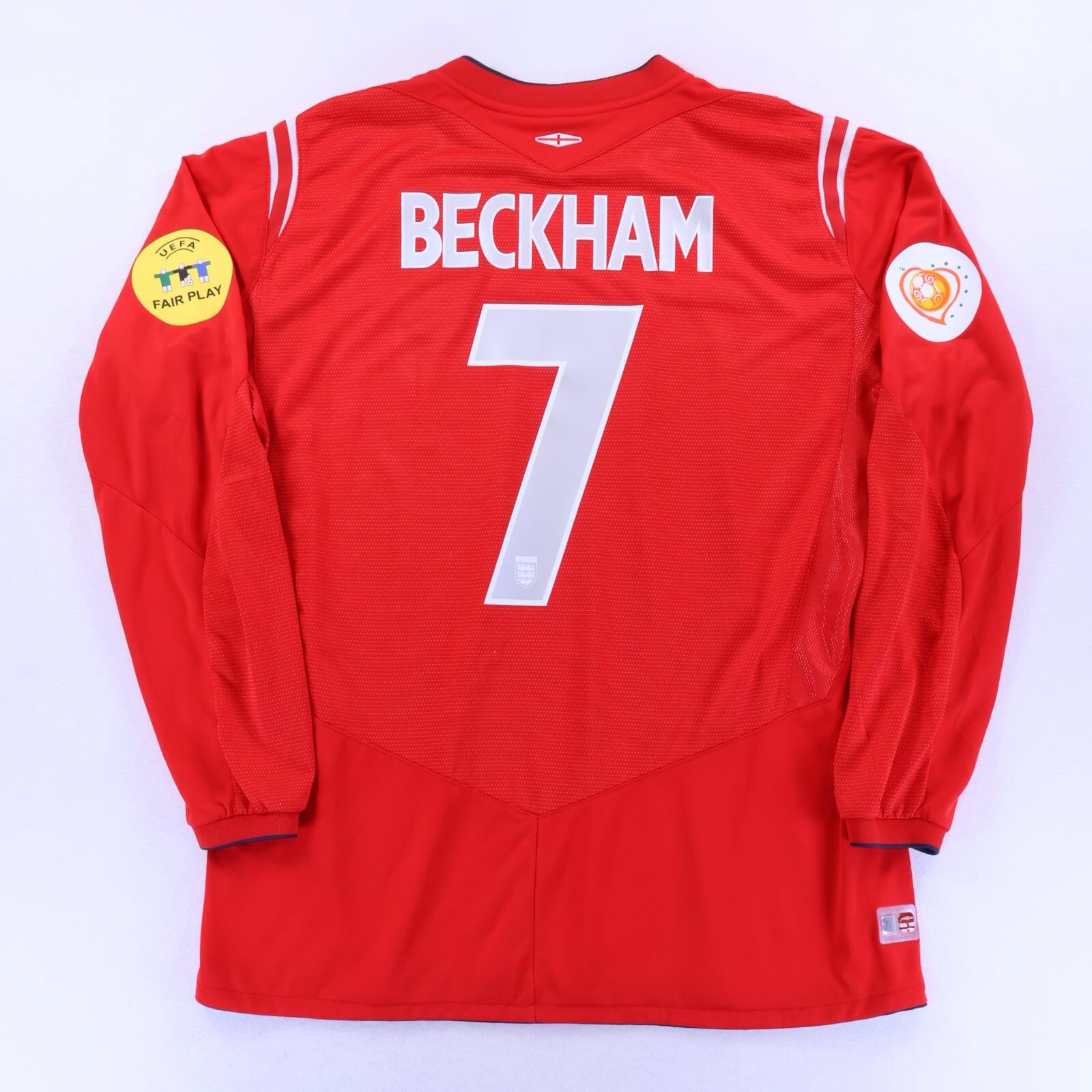 England Beckham #7 2004/06 Away Shirt - Long Sleeve - XL
