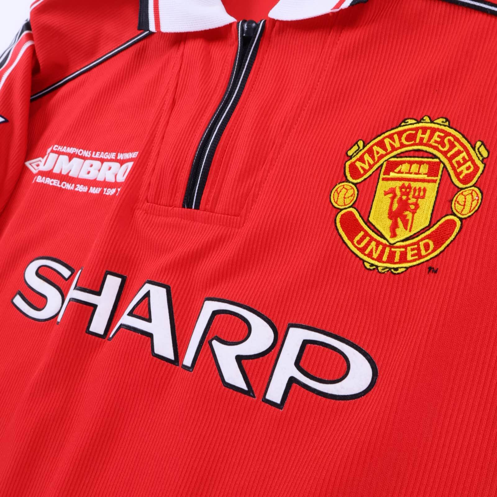 Manchester United Scholes #18 1998/99 Home Shirt - XL