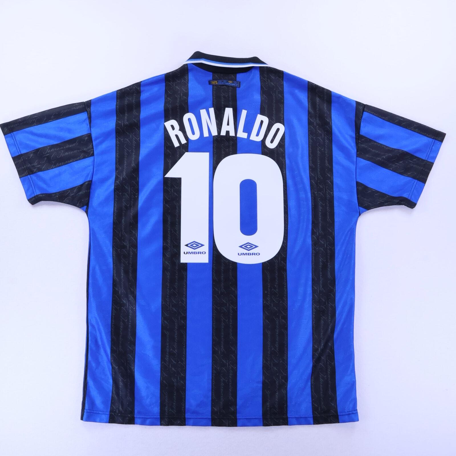 Inter Milan Ronaldo #10 1997/98 Home Shirt - XL