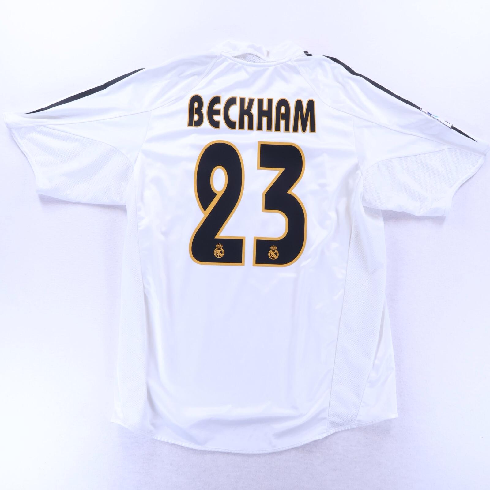 Real Madrid Beckham #23 2004/05 Home Shirt - L