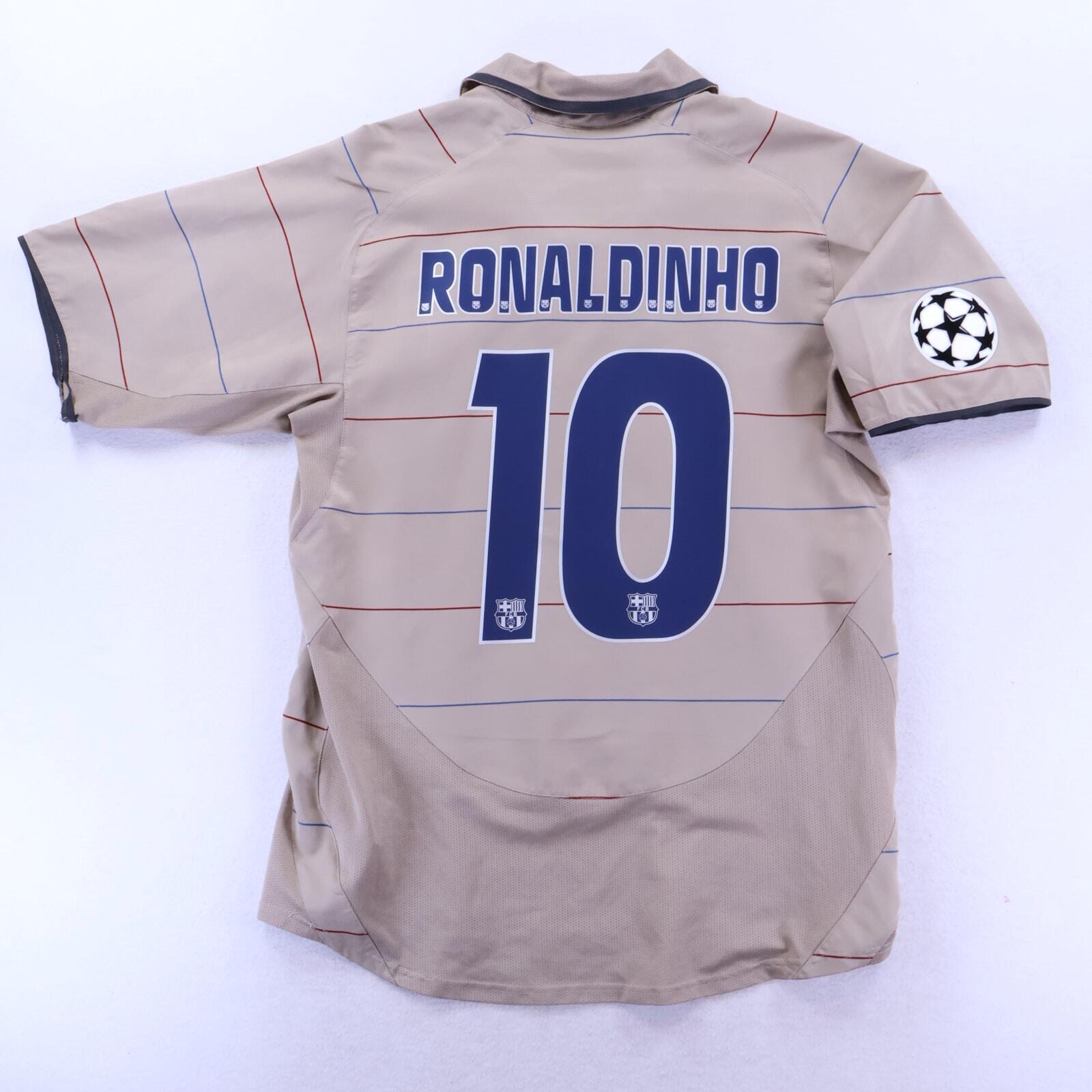*MINT* Barcelona Ronaldinho #10 2004/05 Away Shirt - M