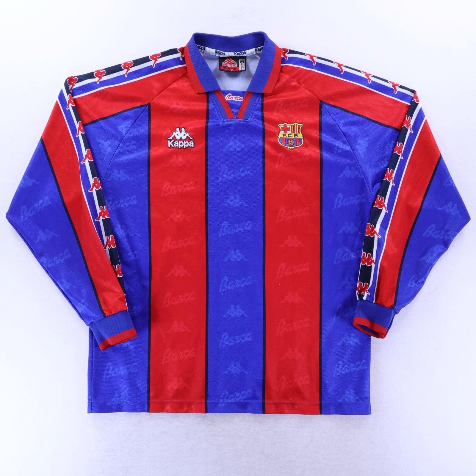 Barcelona Ronaldo #9 1995/97 Home Shirt - Long Sleeve - M
