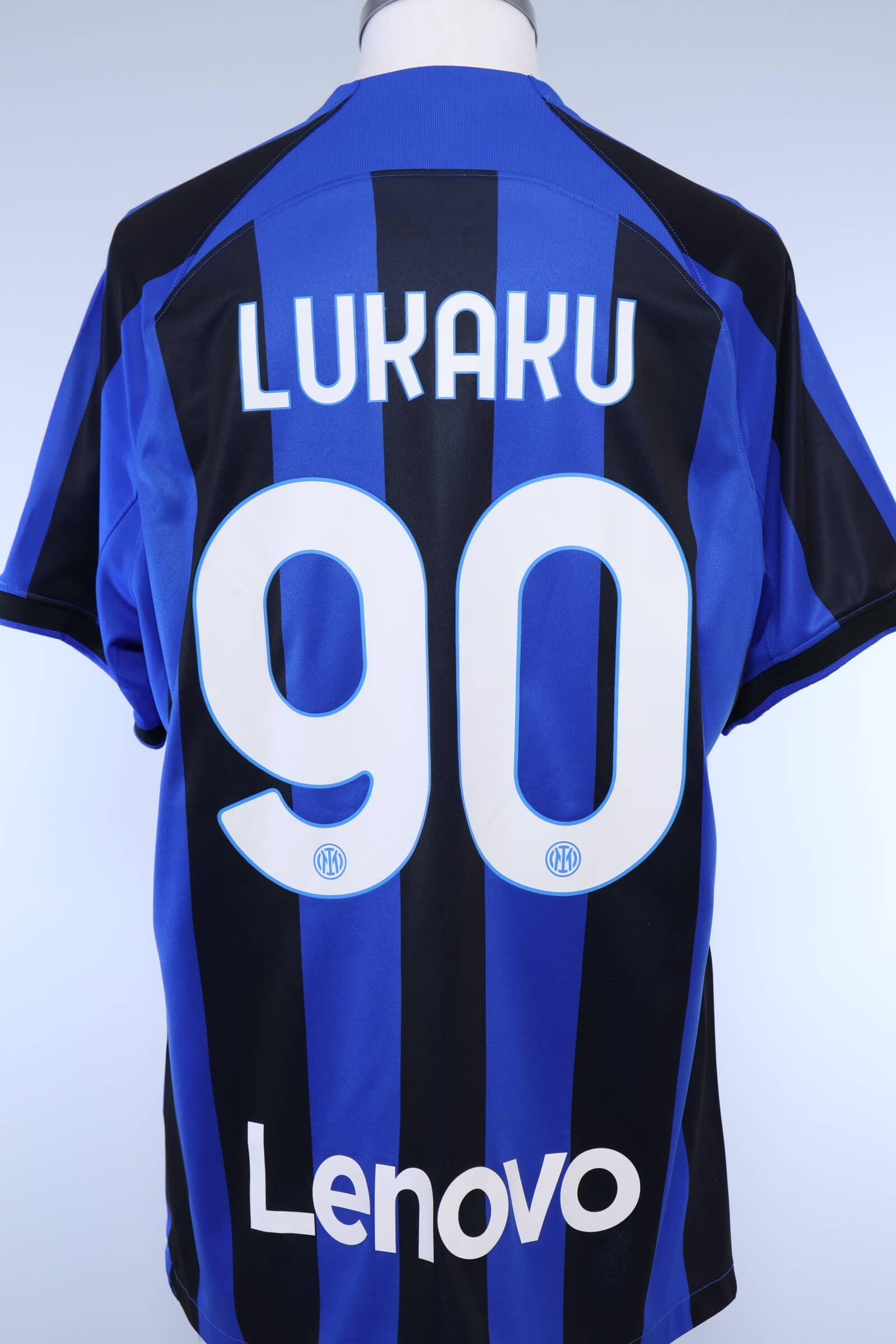 2022/23 - INTER MILAN - LUKAKU - #90 - HOME SHIRT - XL