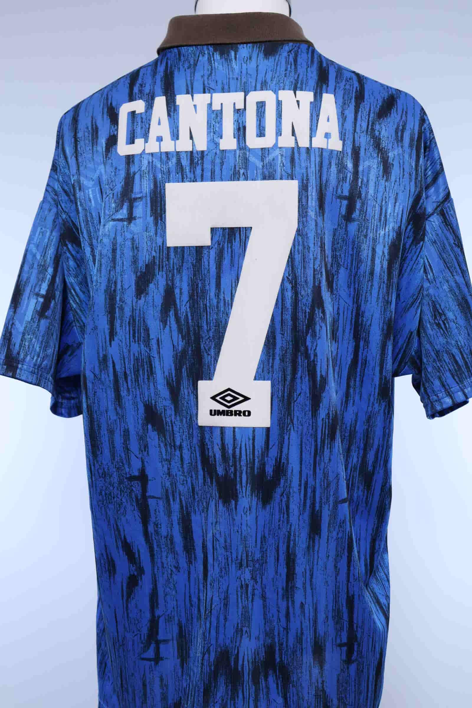 1992/93 - MANCHESTER UNITED - CANTONA - #7 - AWAY SHIRT - XL