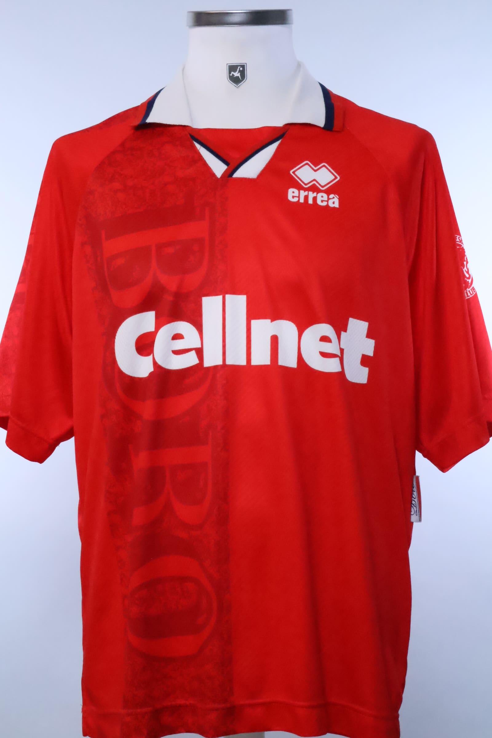 Errea ミドルズブラFC ユニフォーム　ゲームシャツ　サッカー 96/97 1996/97 - MIDDLESBROUGH - HOME SHIRT - L