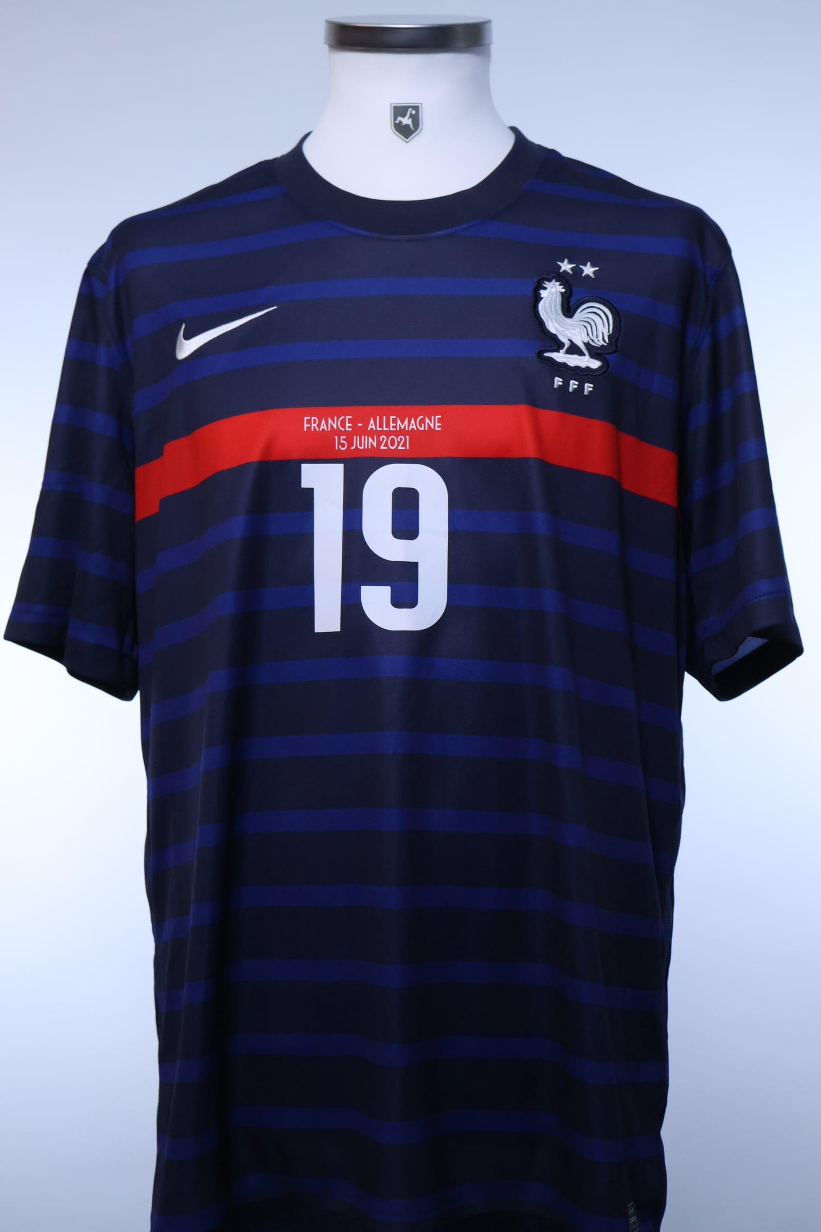 France 2020/22 Benzema #19 Home Shirt - XLAuthentic Original Football Shirt