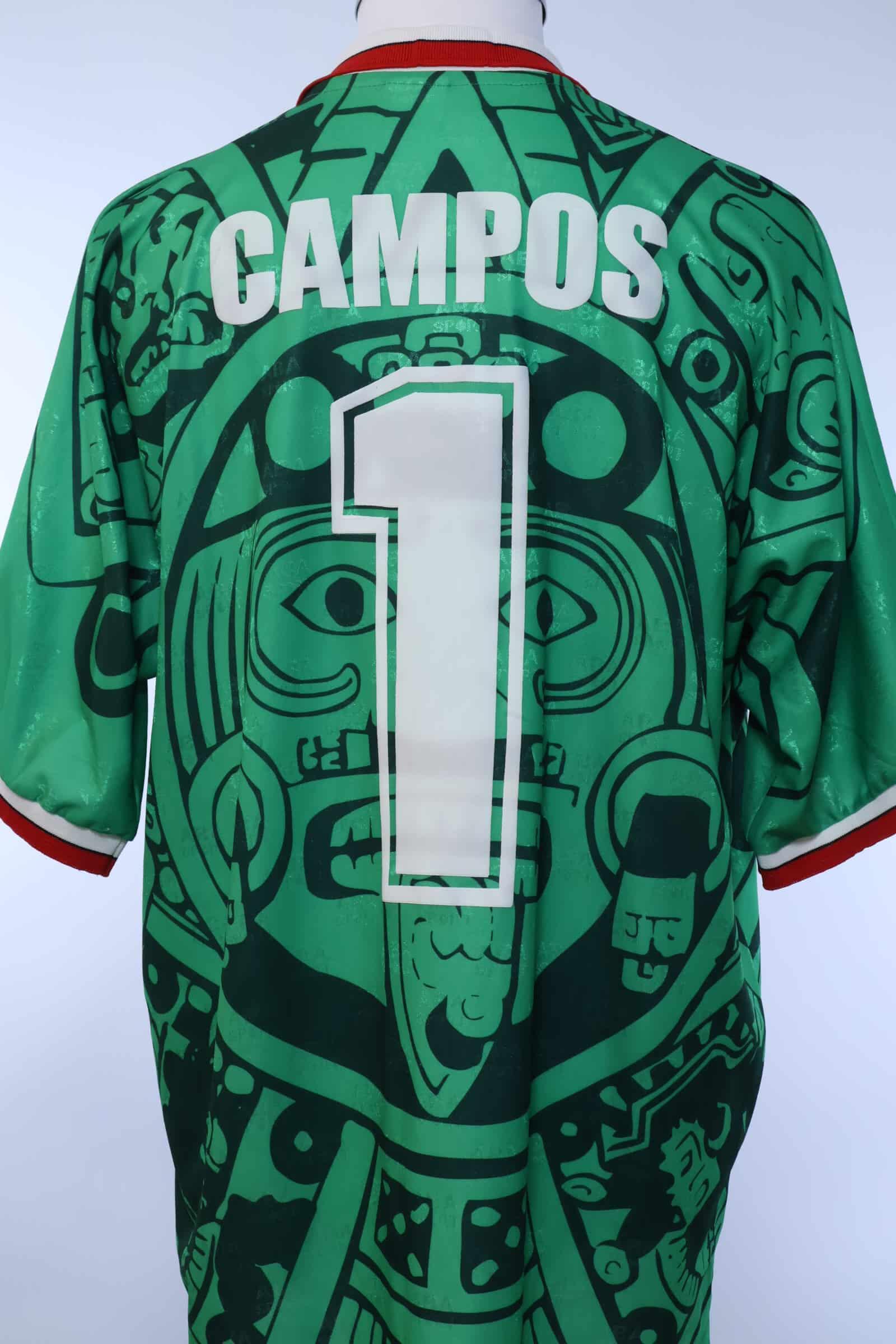 Mexico 1998/98 Campos #1 Home Shirt - World Cup - XL