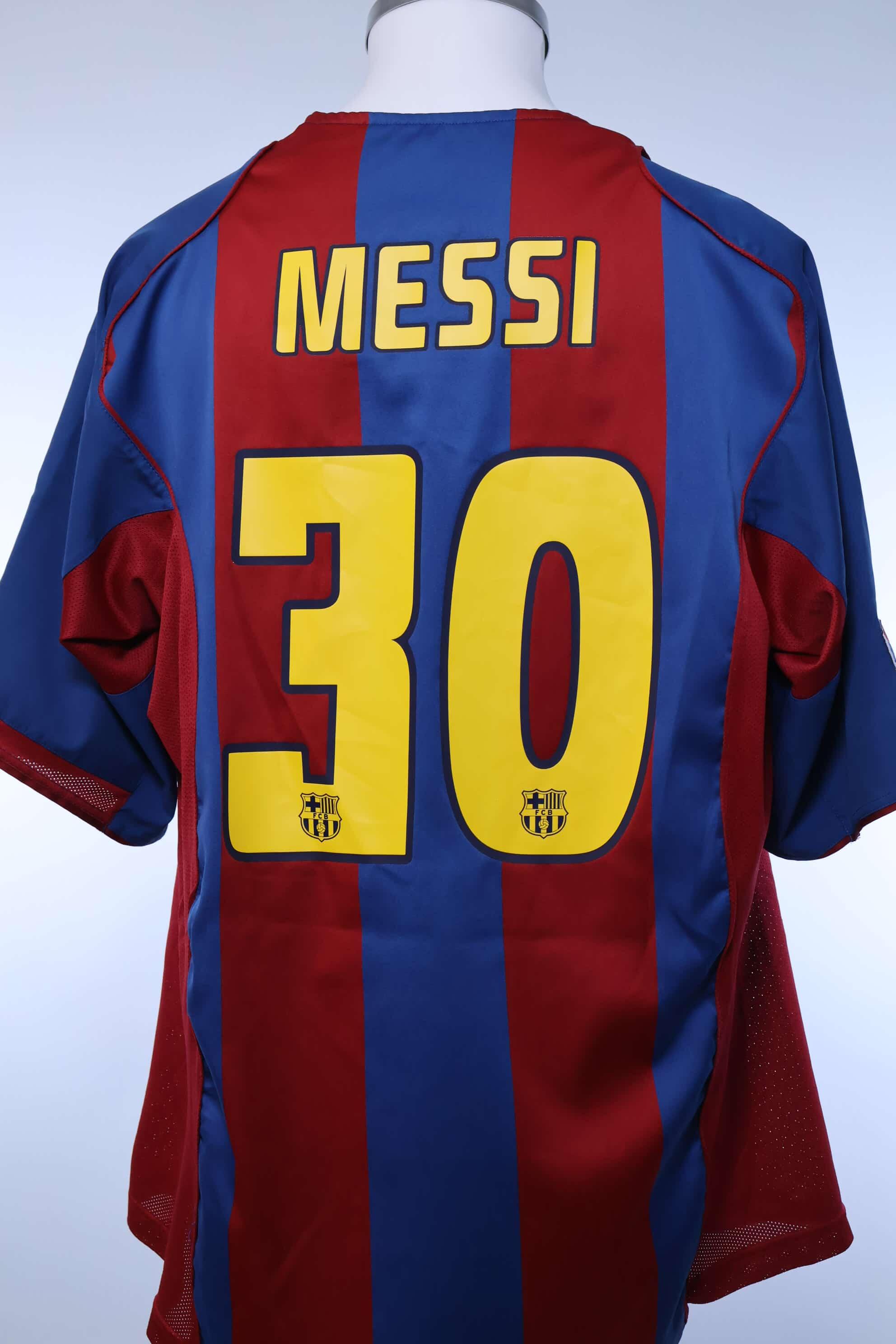 Fc Barcelona 2004/05 Messi #30 Home Shirt - XL