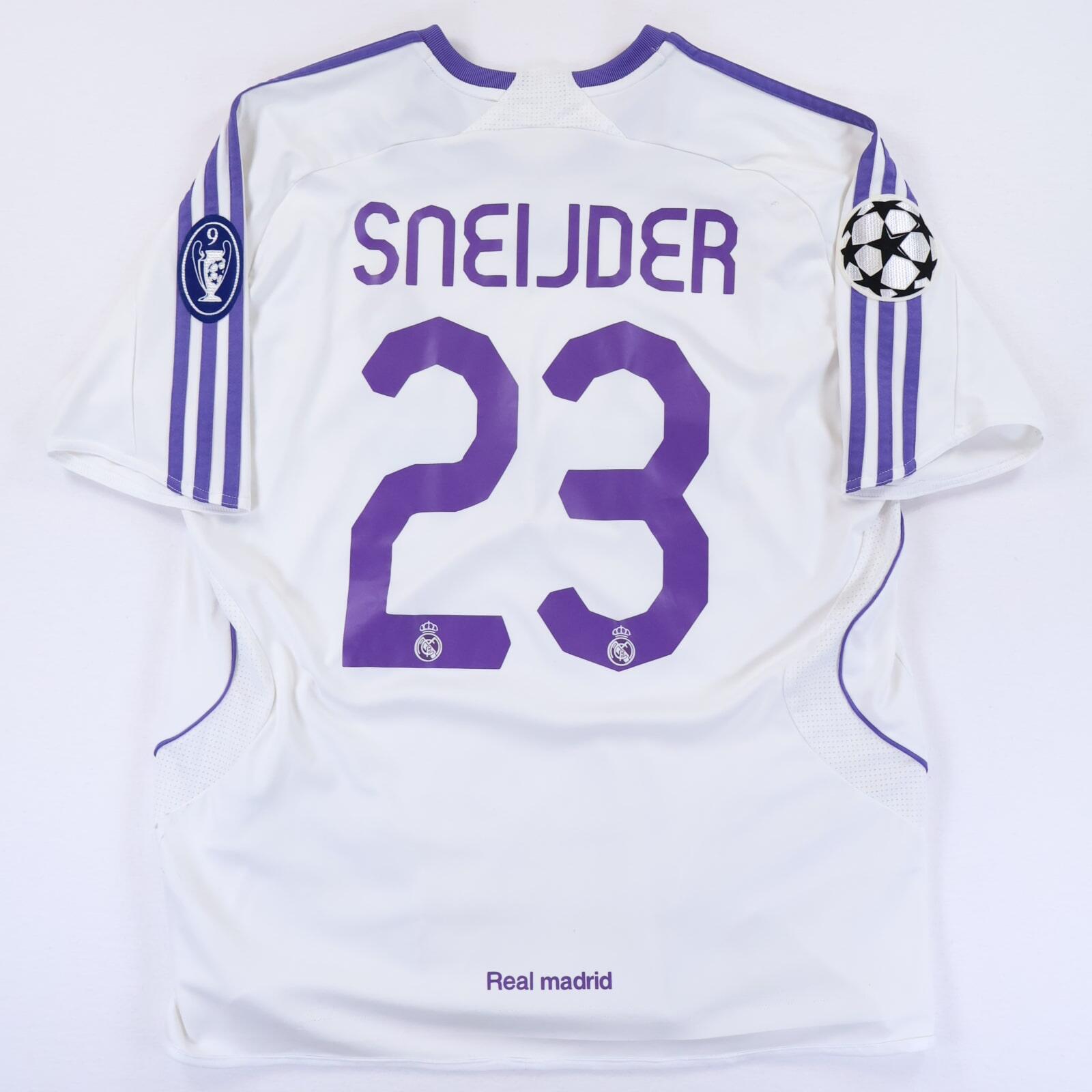 adidas Real Madrid 07-08 ユニフォーム Sneijder #23 Real Madrid 07/08 Home Adidas Authentic Jersey M F/S