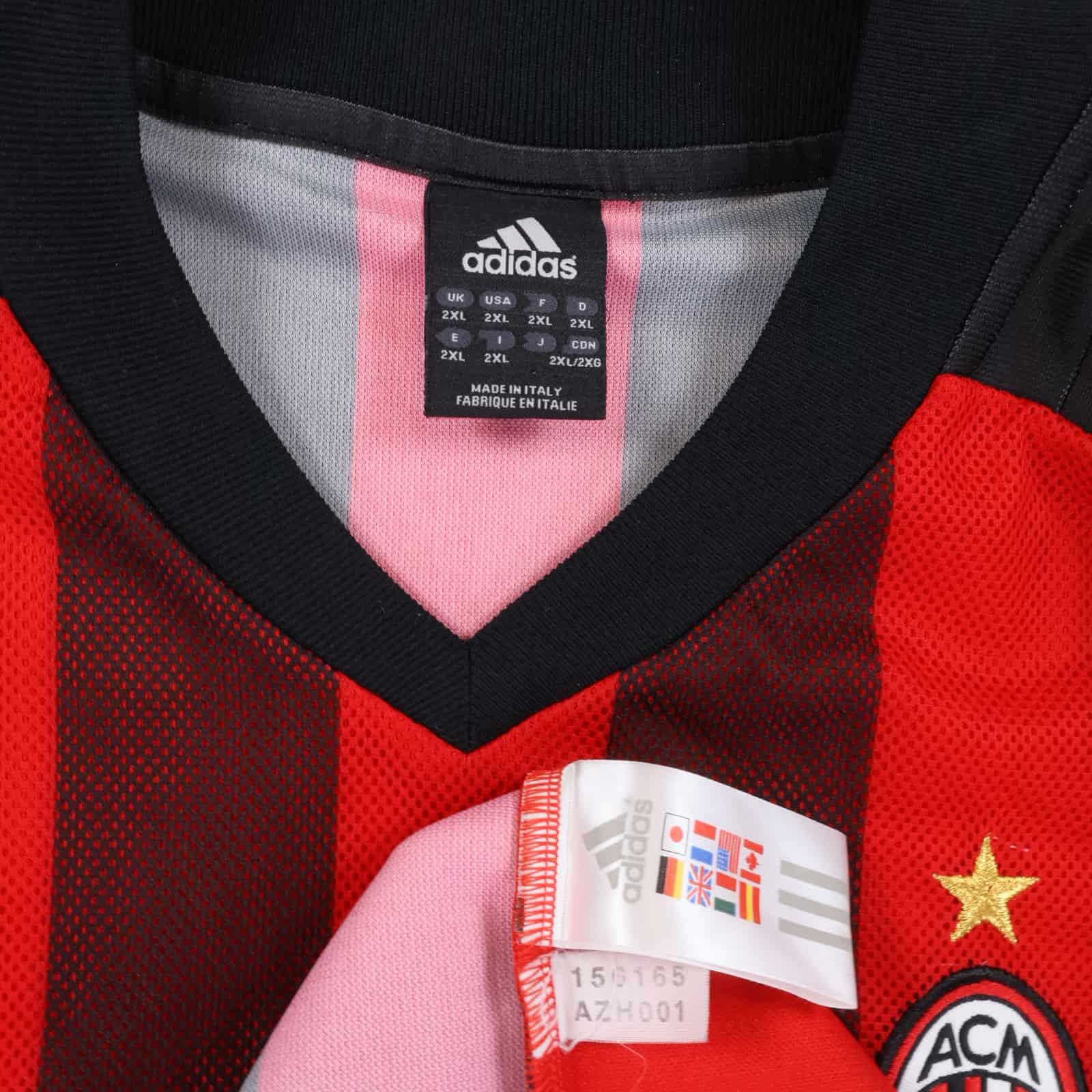 Ac Milan 2002/03 Home Shirt - XXL