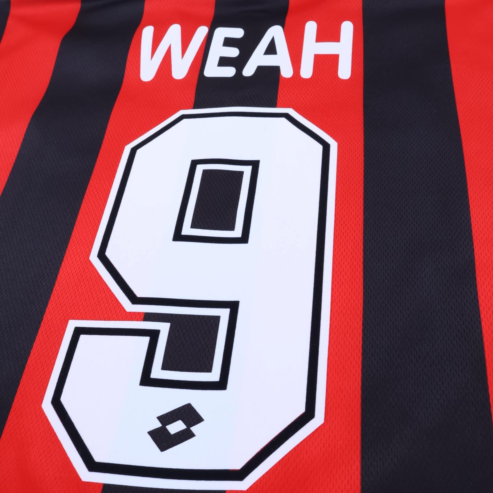 Ac Milan Weah #9 1996/97 Home Shirt - M