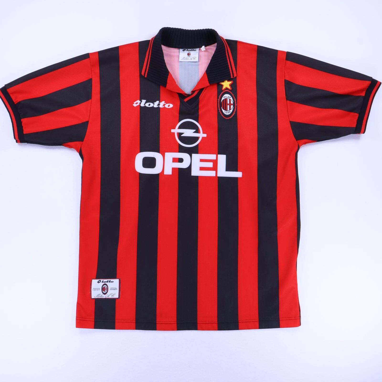 Ac Milan Kluivert #9 1997/98 Home Shirt - XL