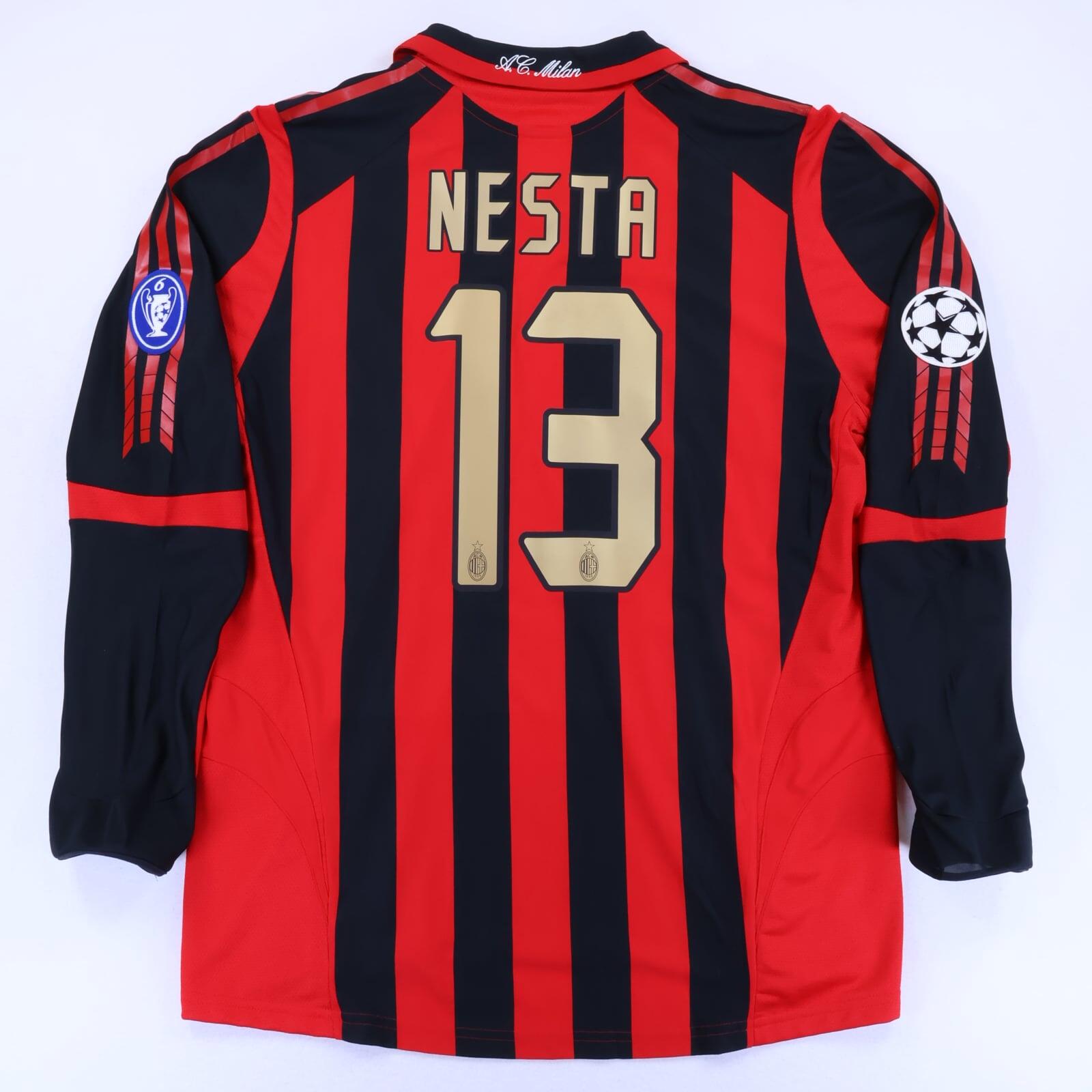 Ac Milan Nesta #13 2005/06 Home Shirt - L