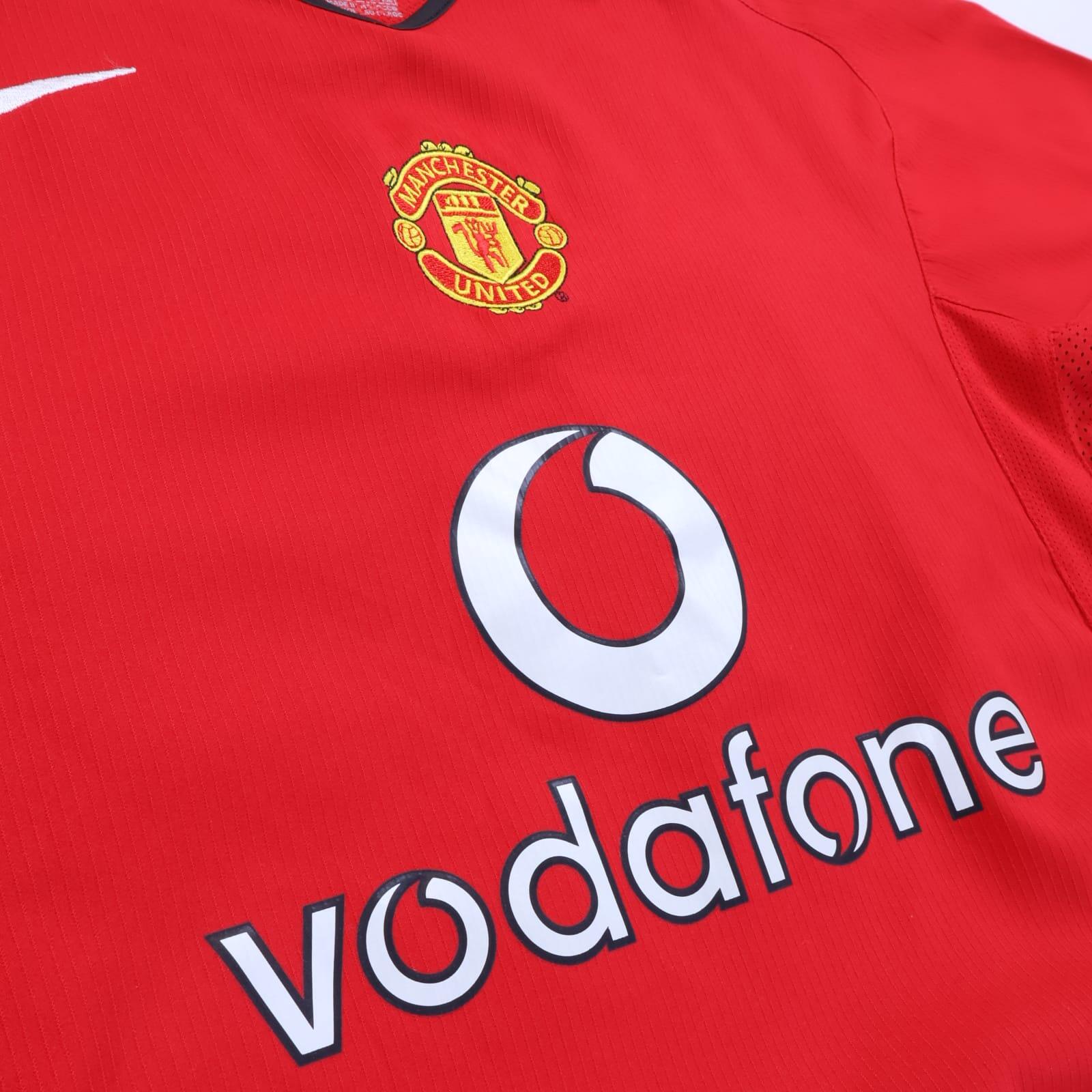Manchester United Smith #14 2004/06 Home Shirt - L