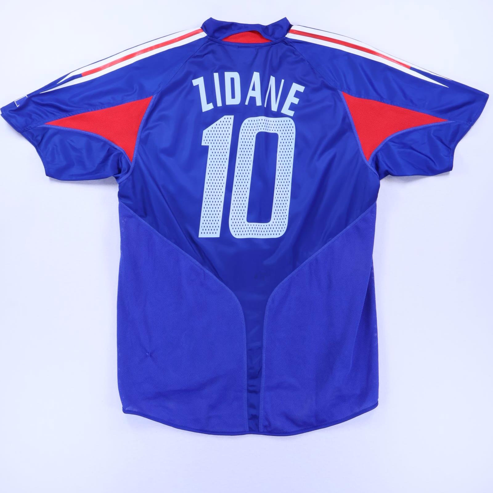 France Zidane #10 2004/06 Home Shirt - L